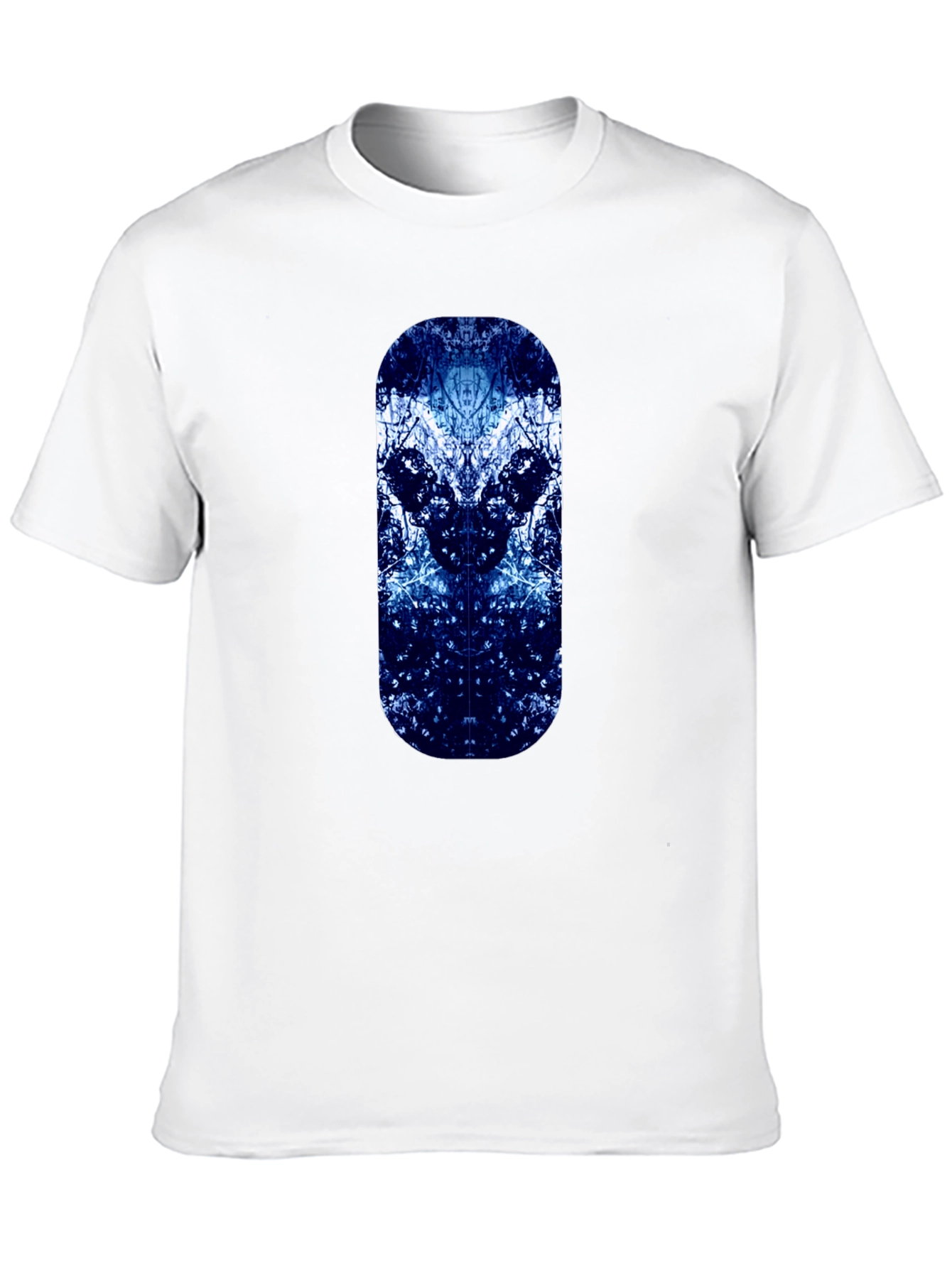 Abstract Tree Design Black T-Shirt