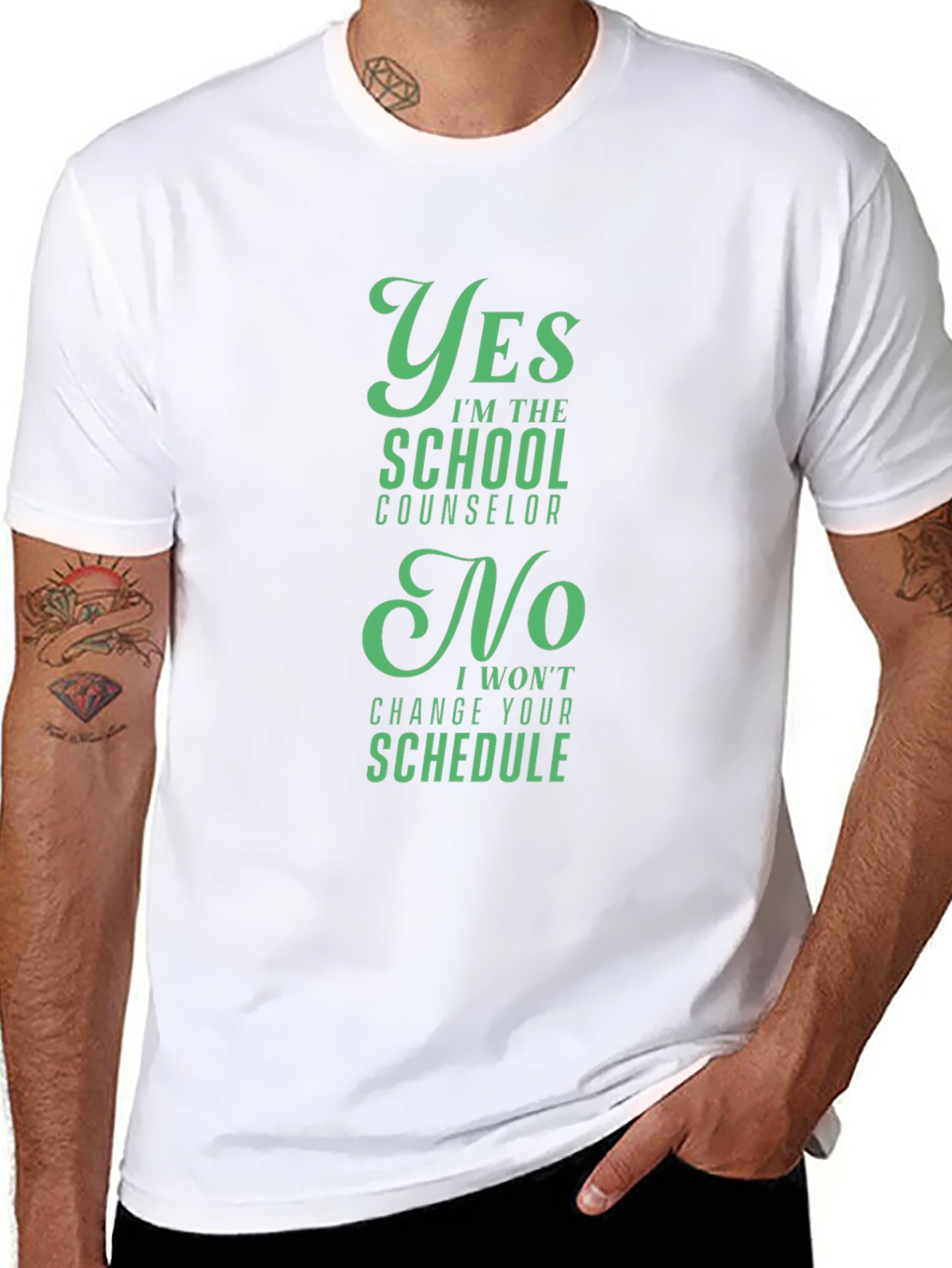 School Counselor T-Shirt - Yes No Funny Gift