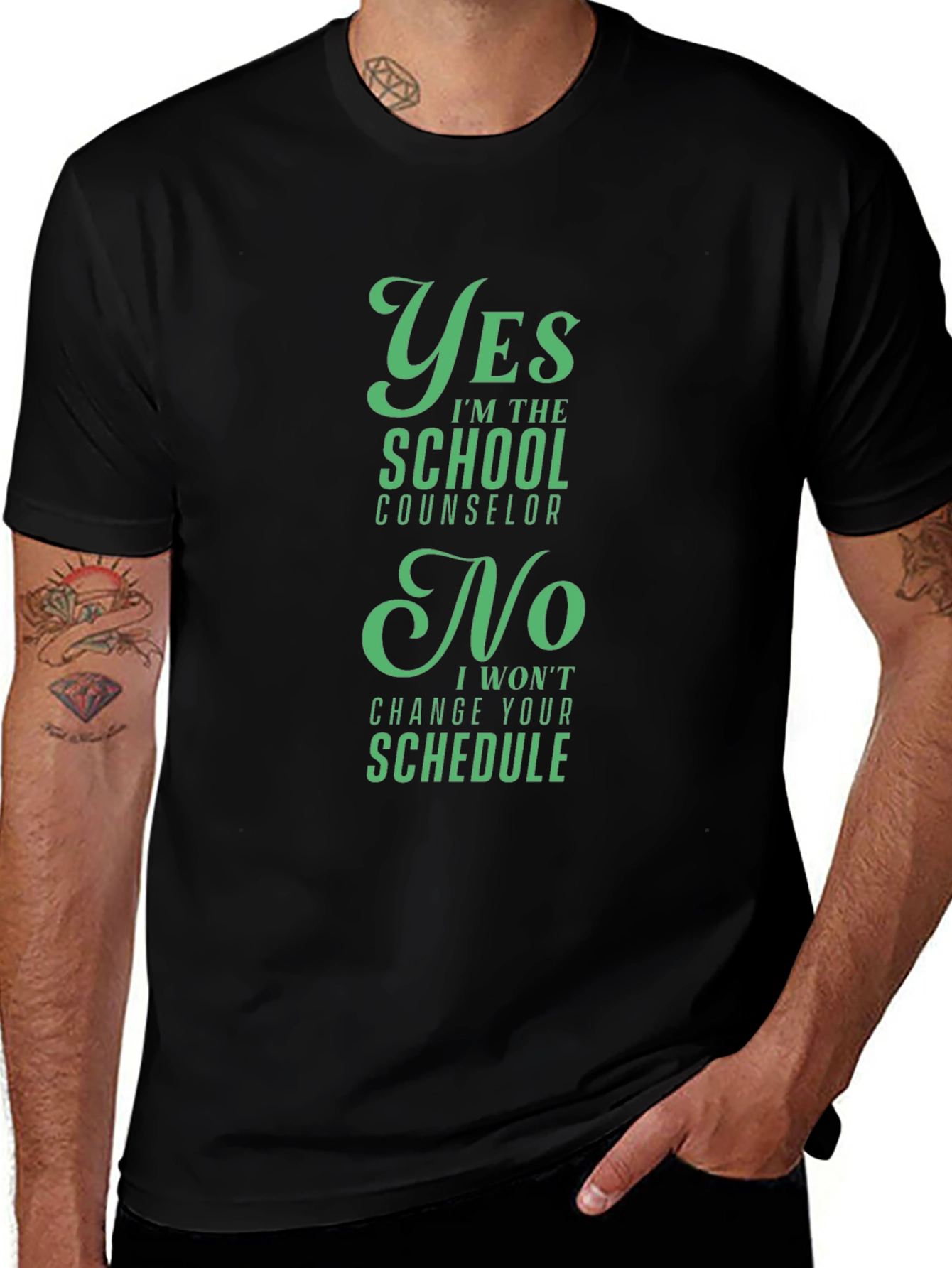 School Counselor T-Shirt - Yes No Funny Gift