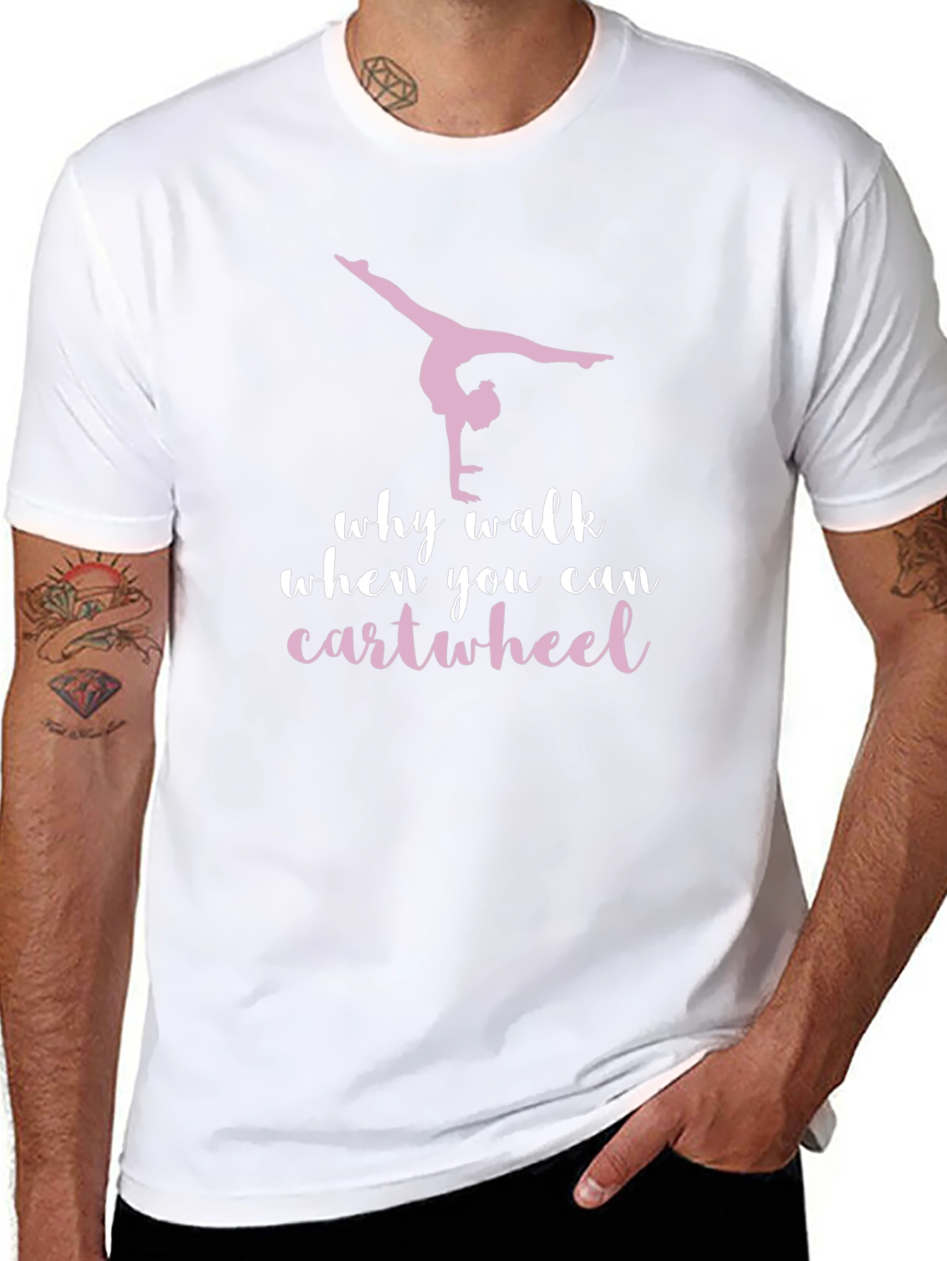 Gymnastics Cartwheel T-Shirt - Black