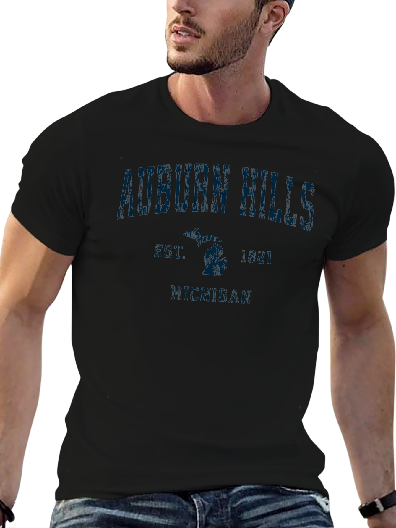 Auburn Hills Michigan Est 1881 Graphic T-Shirt