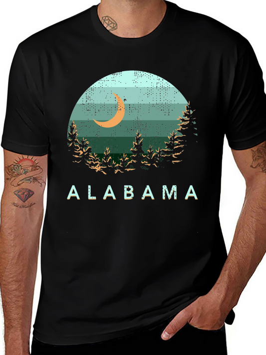 Alabama Moon Tee - Retro State Pride