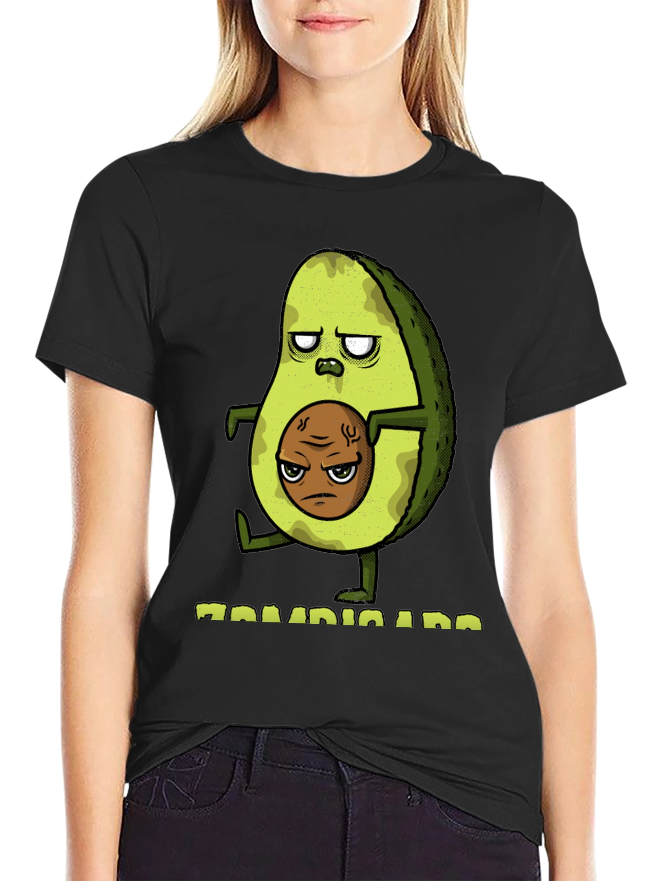 Zombie Avocado Graphic Tee - Funny T-Shirt