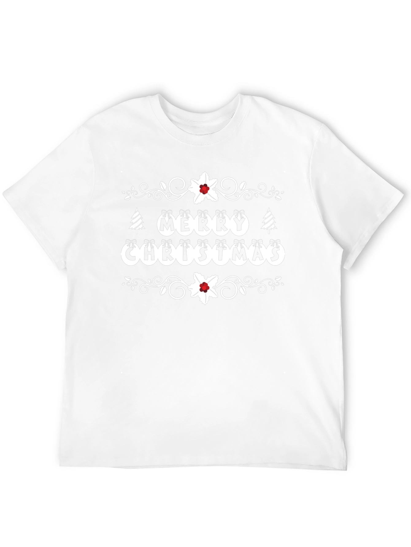 Merry Christmas Graphic Tee - Holiday Festive Shirt