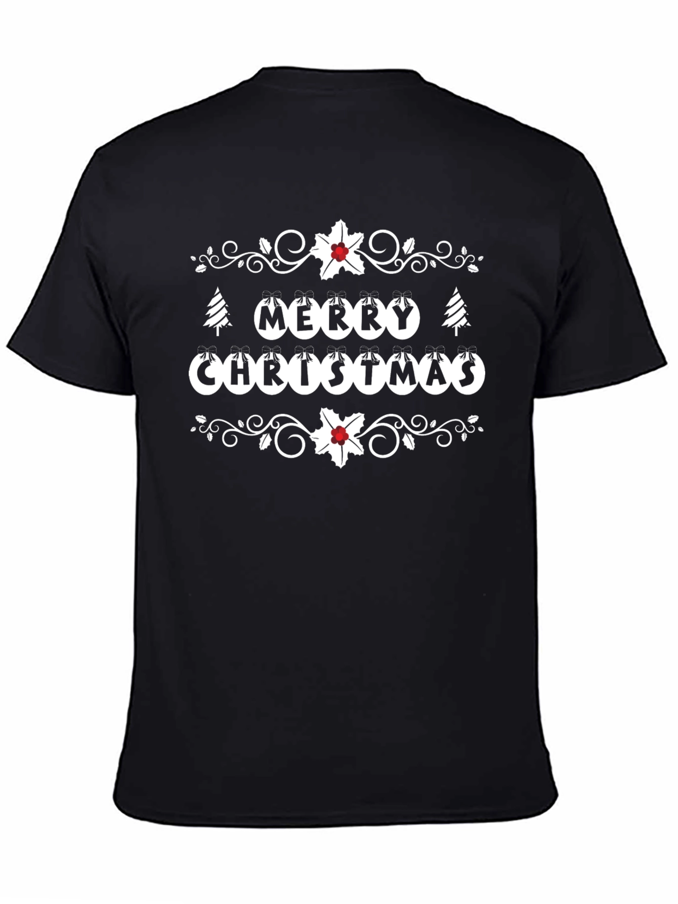 Merry Christmas Graphic Tee - Holiday Festive Shirt