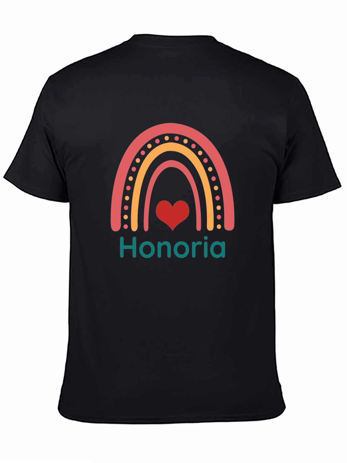 Rainbow Honoria Heart Graphic T-Shirt