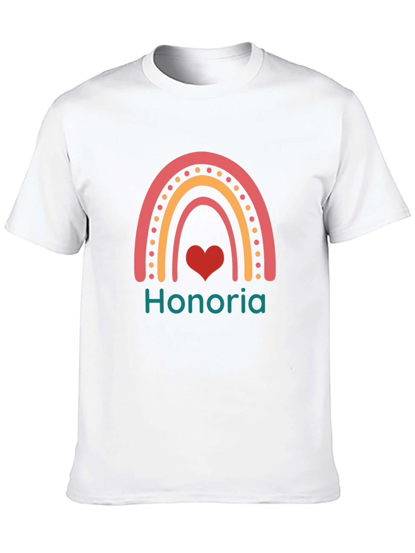 Rainbow Honoria Heart Graphic T-Shirt