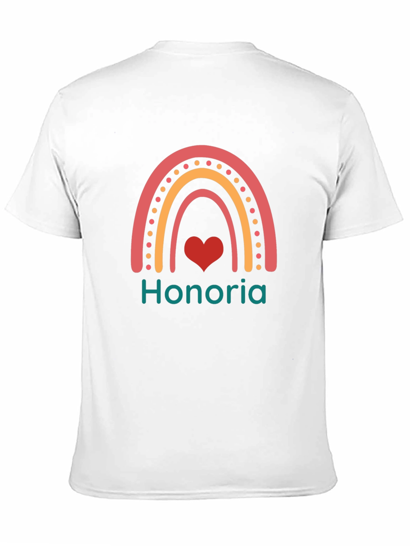 Rainbow Honoria Heart Graphic T-Shirt