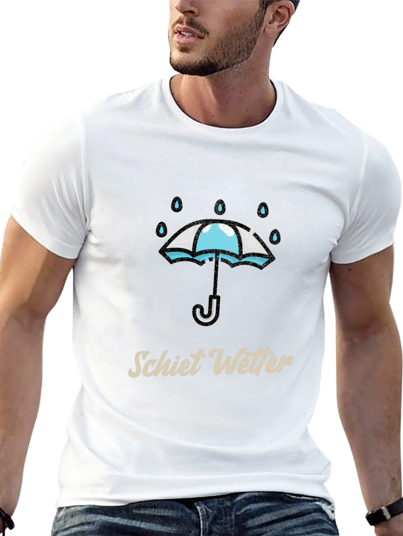 Schiett Wetter Umbrella Graphic T-Shirt