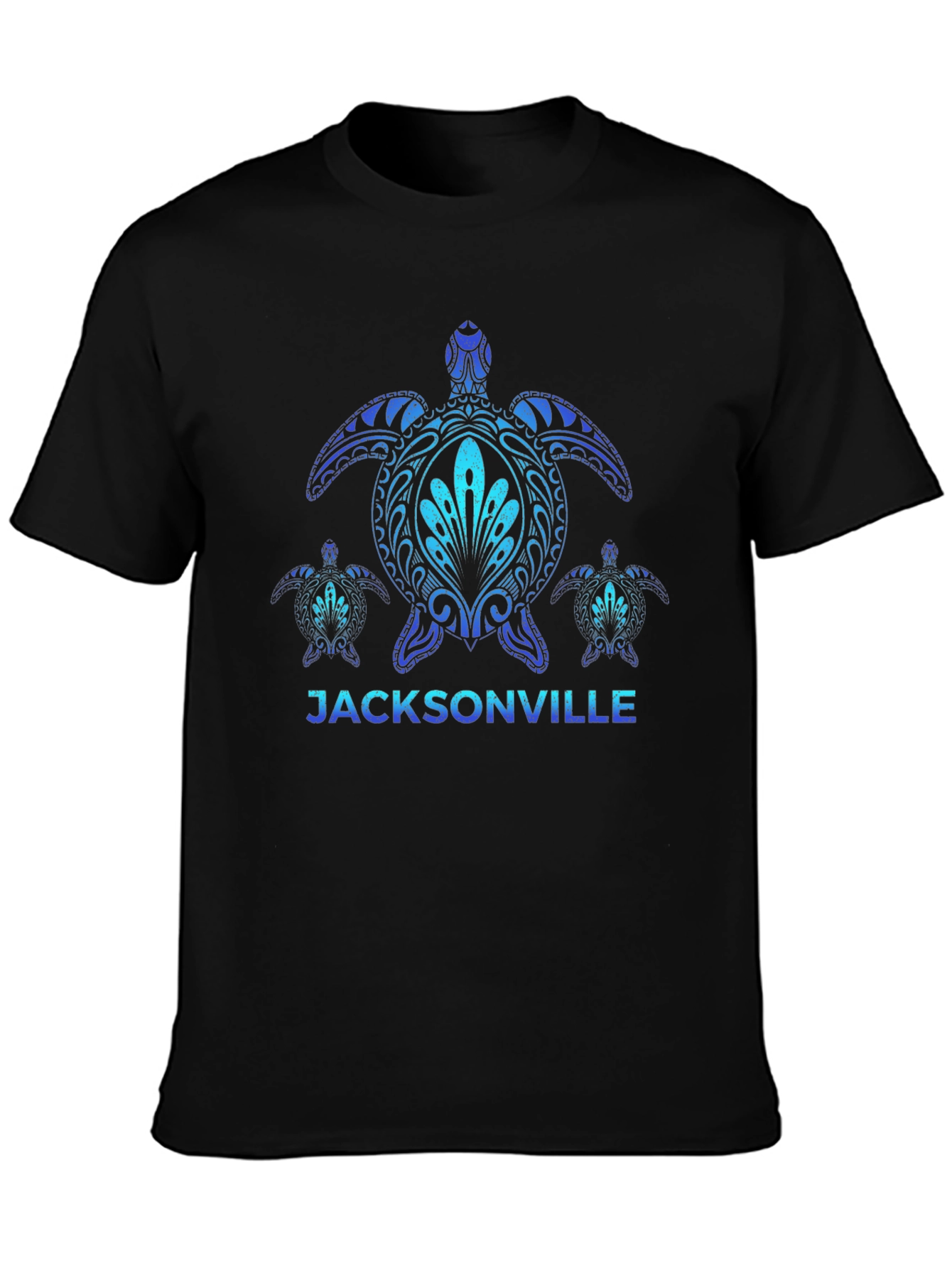 Jacksonville Turtle Graphic T-Shirt - Black
