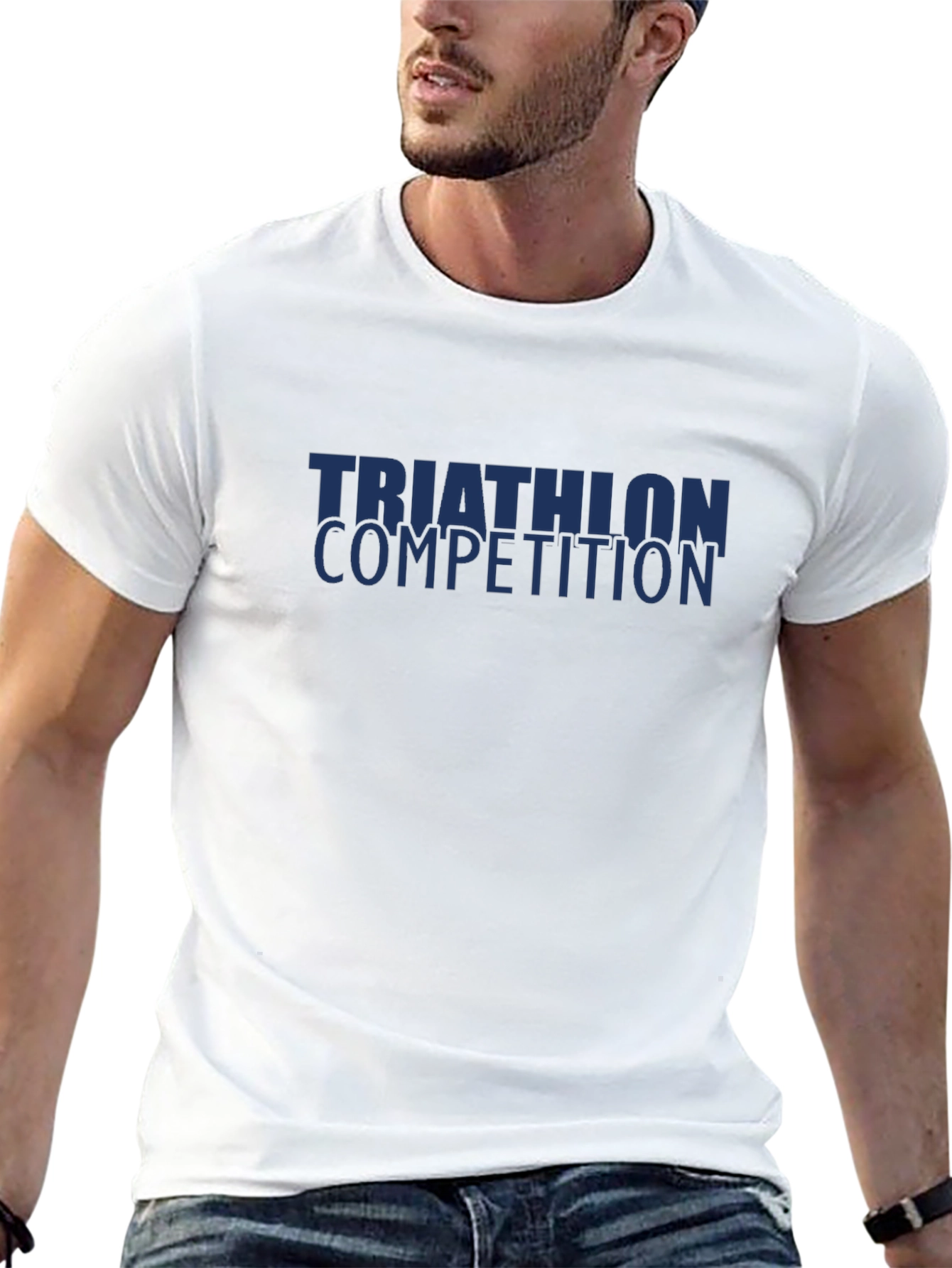 Triathlon Competition Graphic T-Shirt