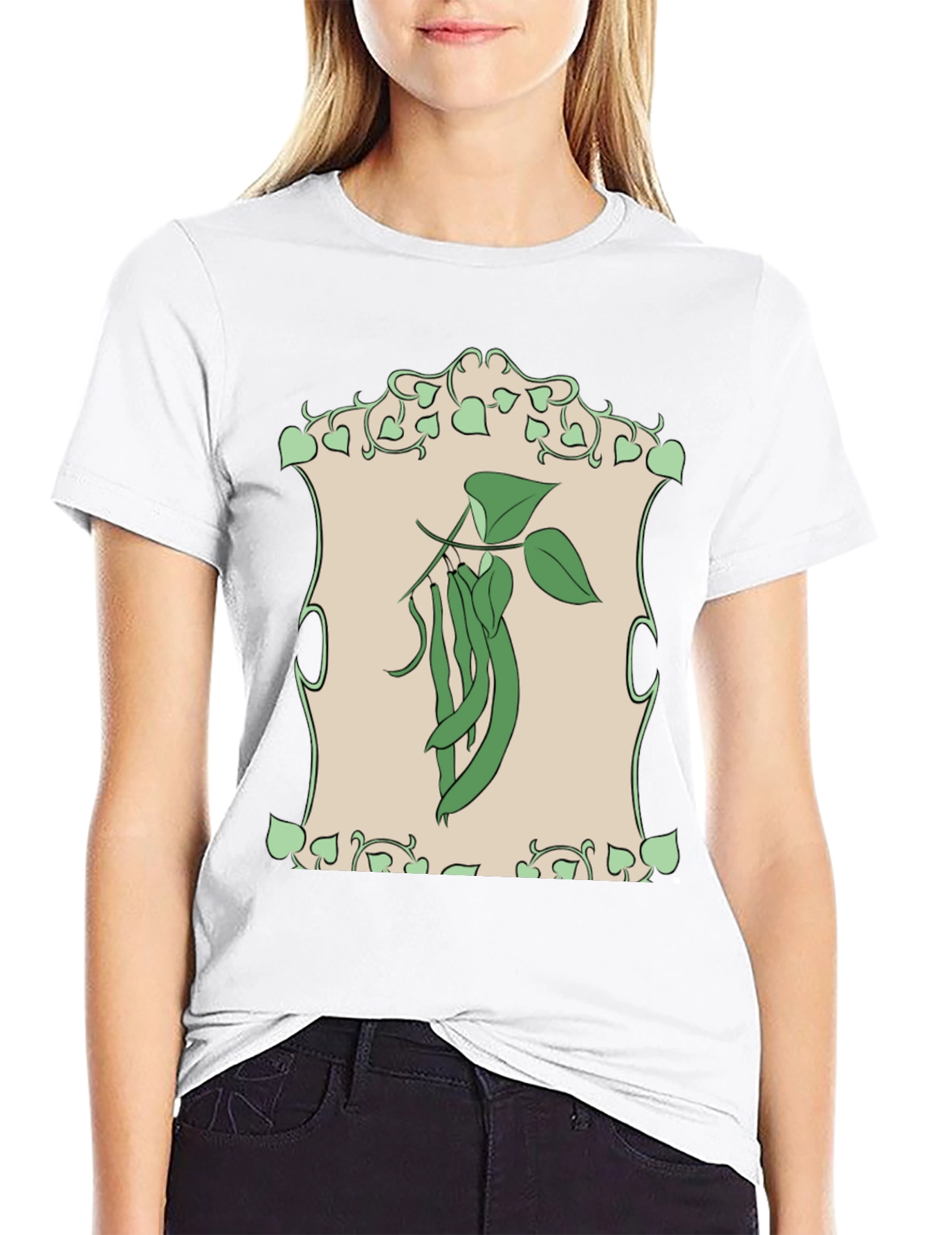 Green Beans Graphic Tee - Organic Style