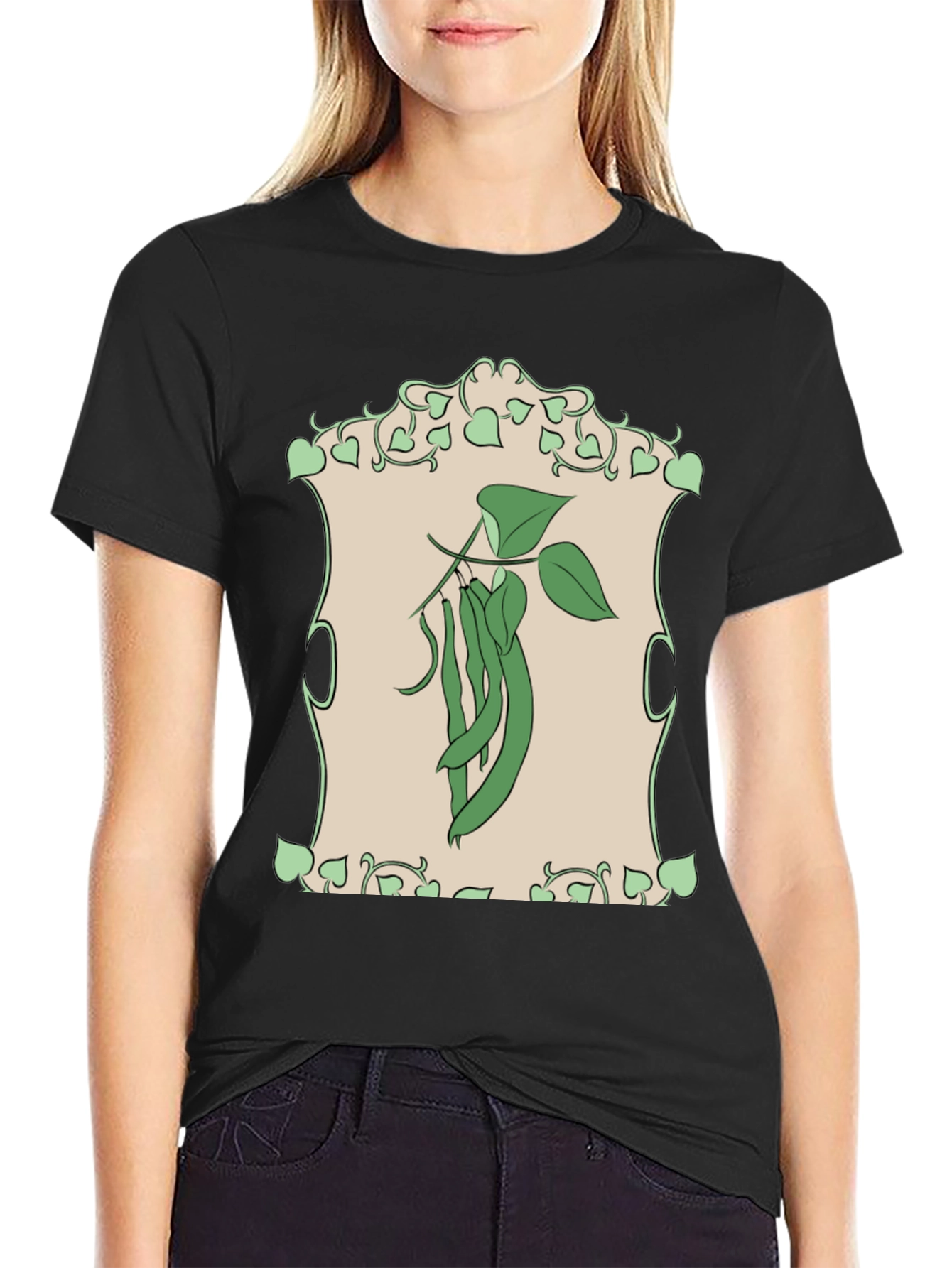 Green Beans Graphic Tee - Organic Style