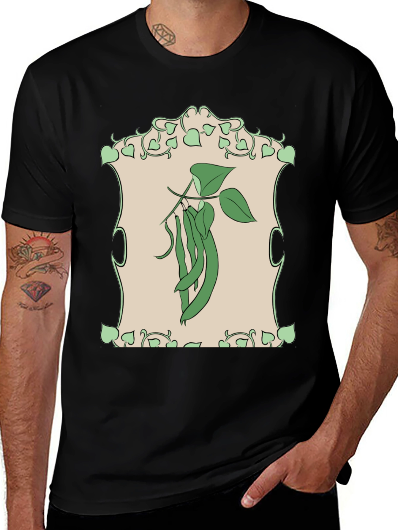 Green Beans Graphic Tee - Organic Style