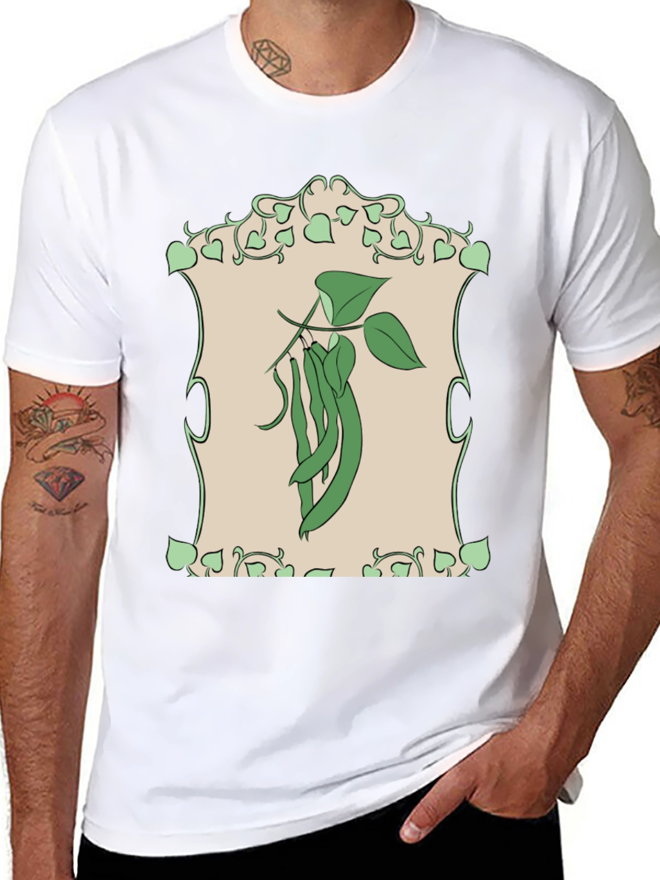 Green Beans Graphic Tee - Organic Style