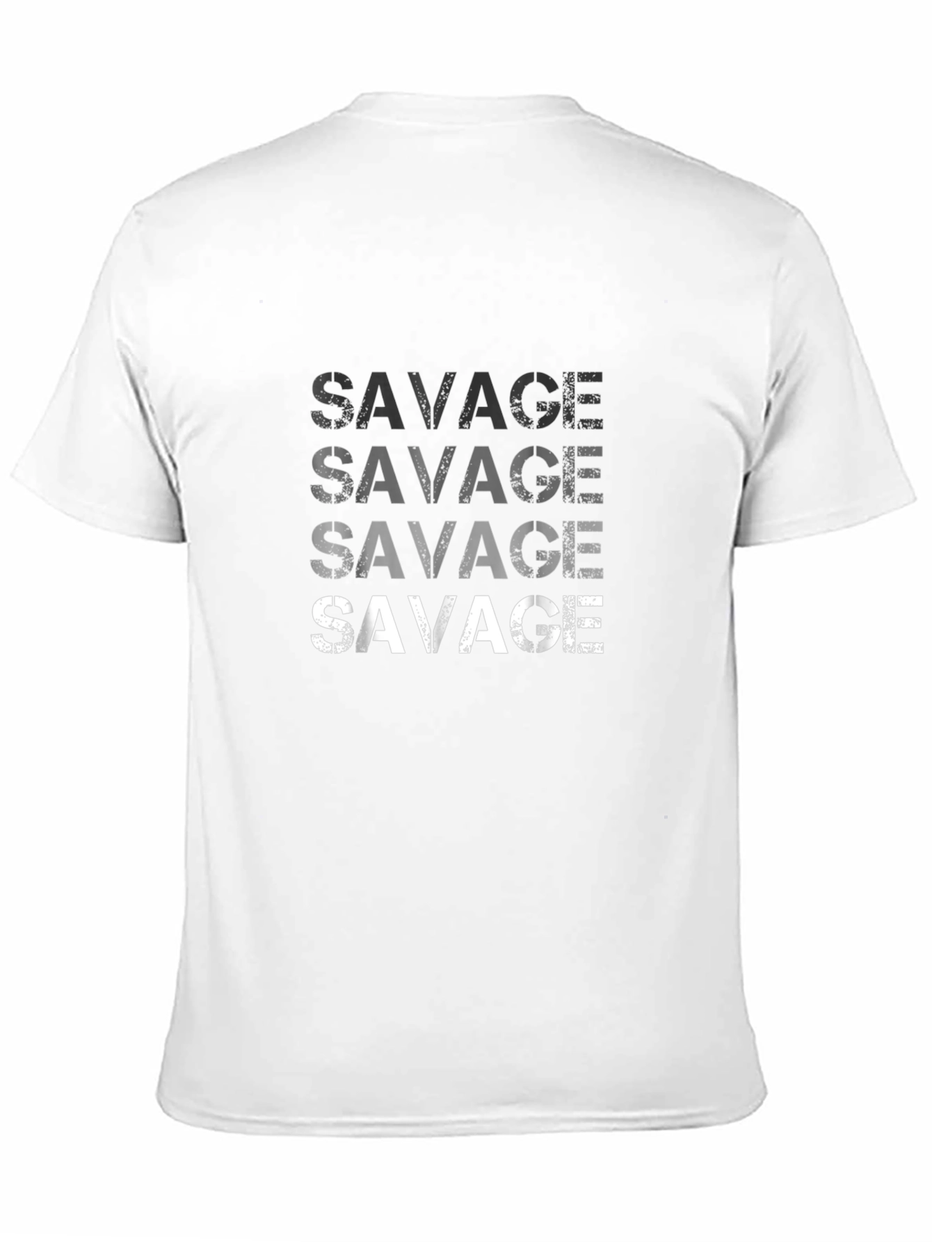 Savage Print Mens Black T-Shirt