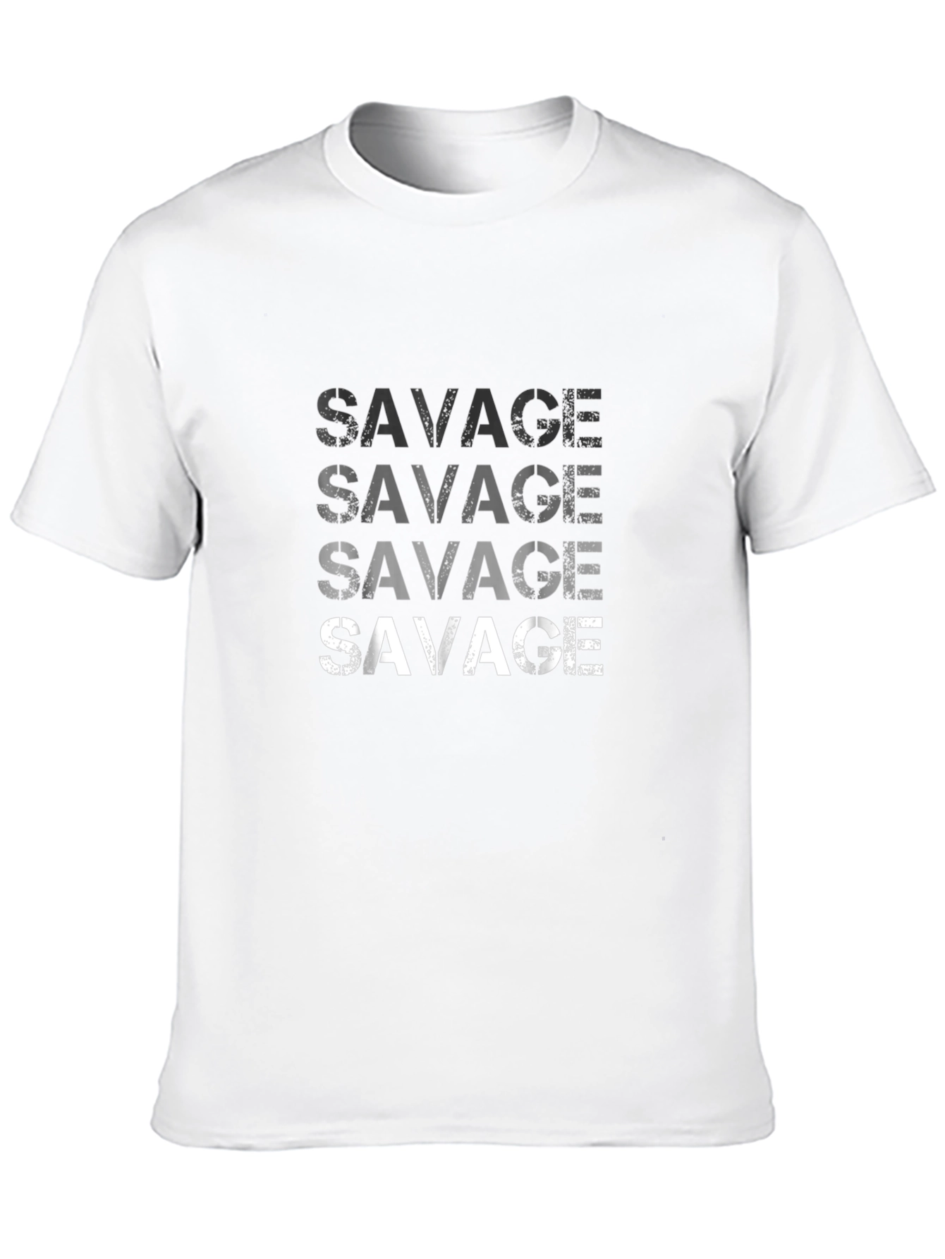 Savage Print Mens Black T-Shirt