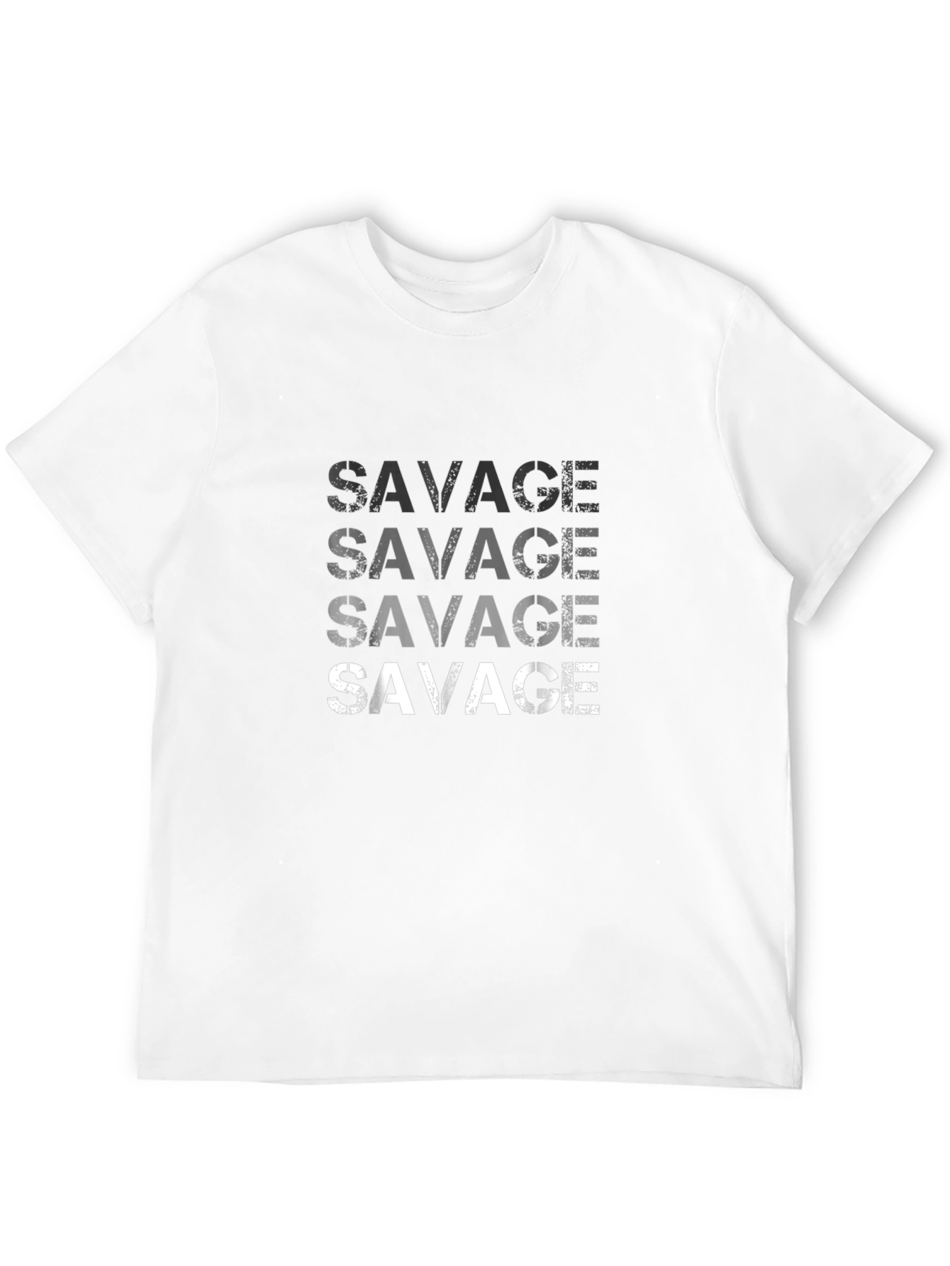 Savage Print Mens Black T-Shirt