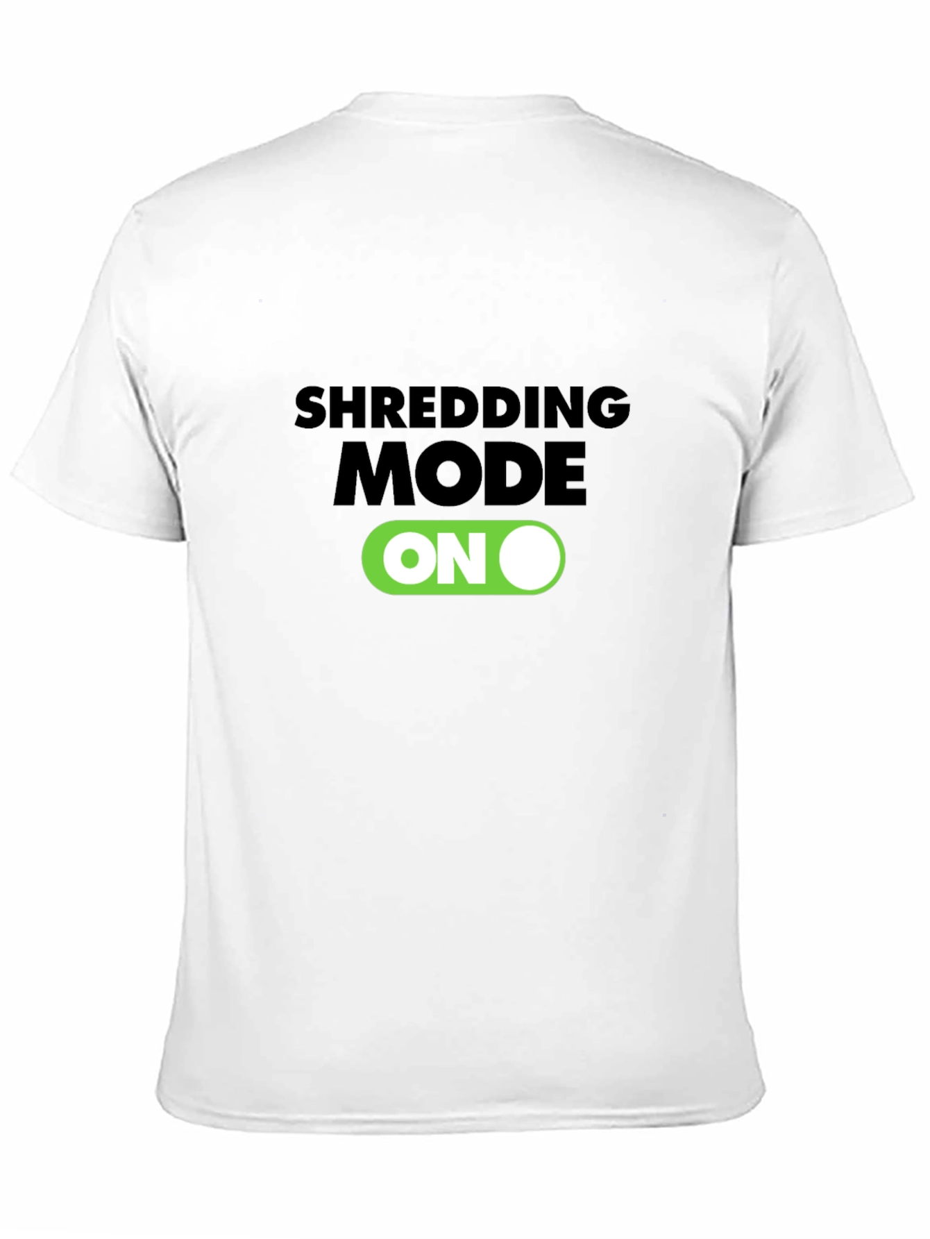 Shredding Mode On Black T-Shirt