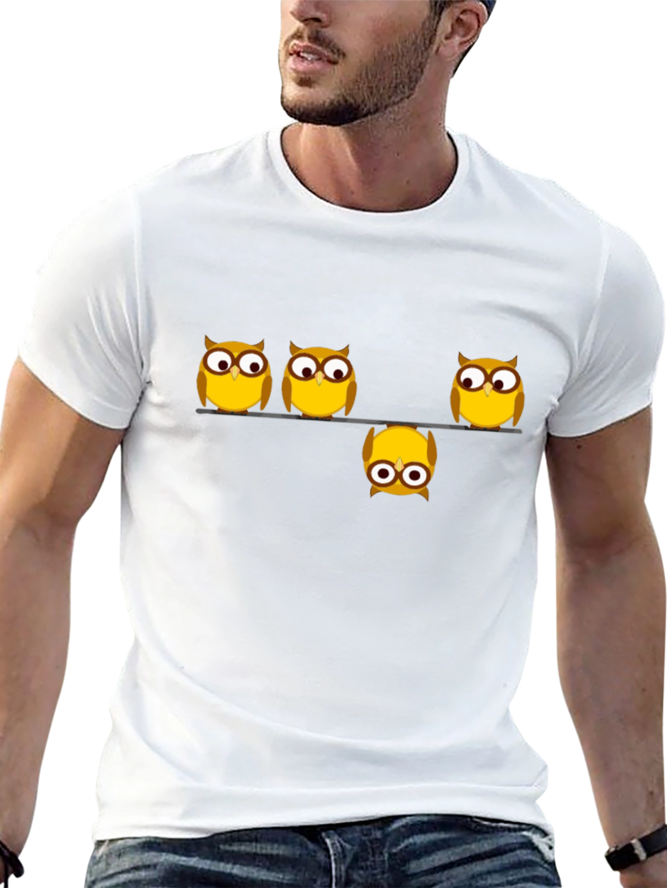 Whimsical Owl Graphic Tee