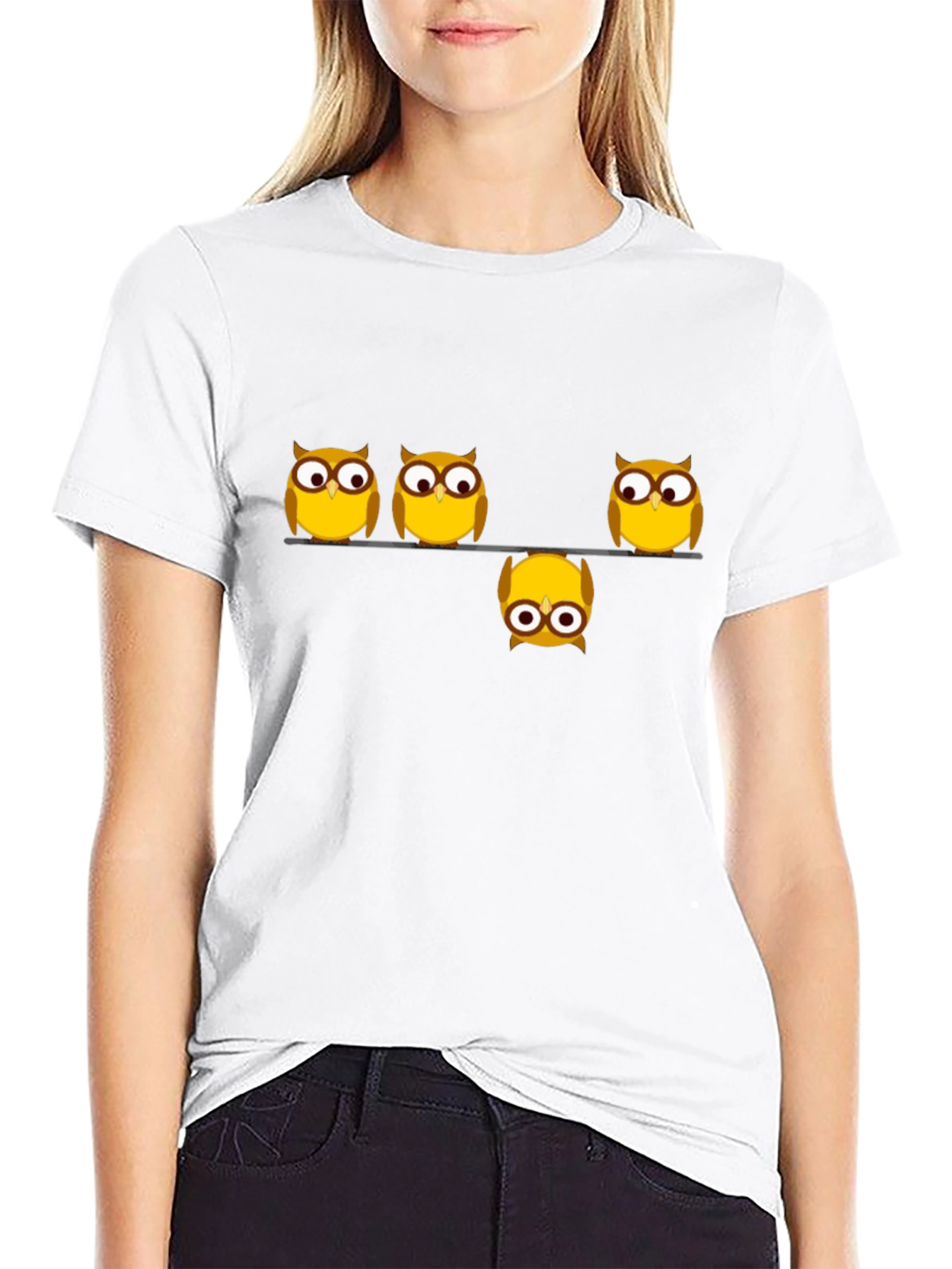 Whimsical Owl Graphic Tee