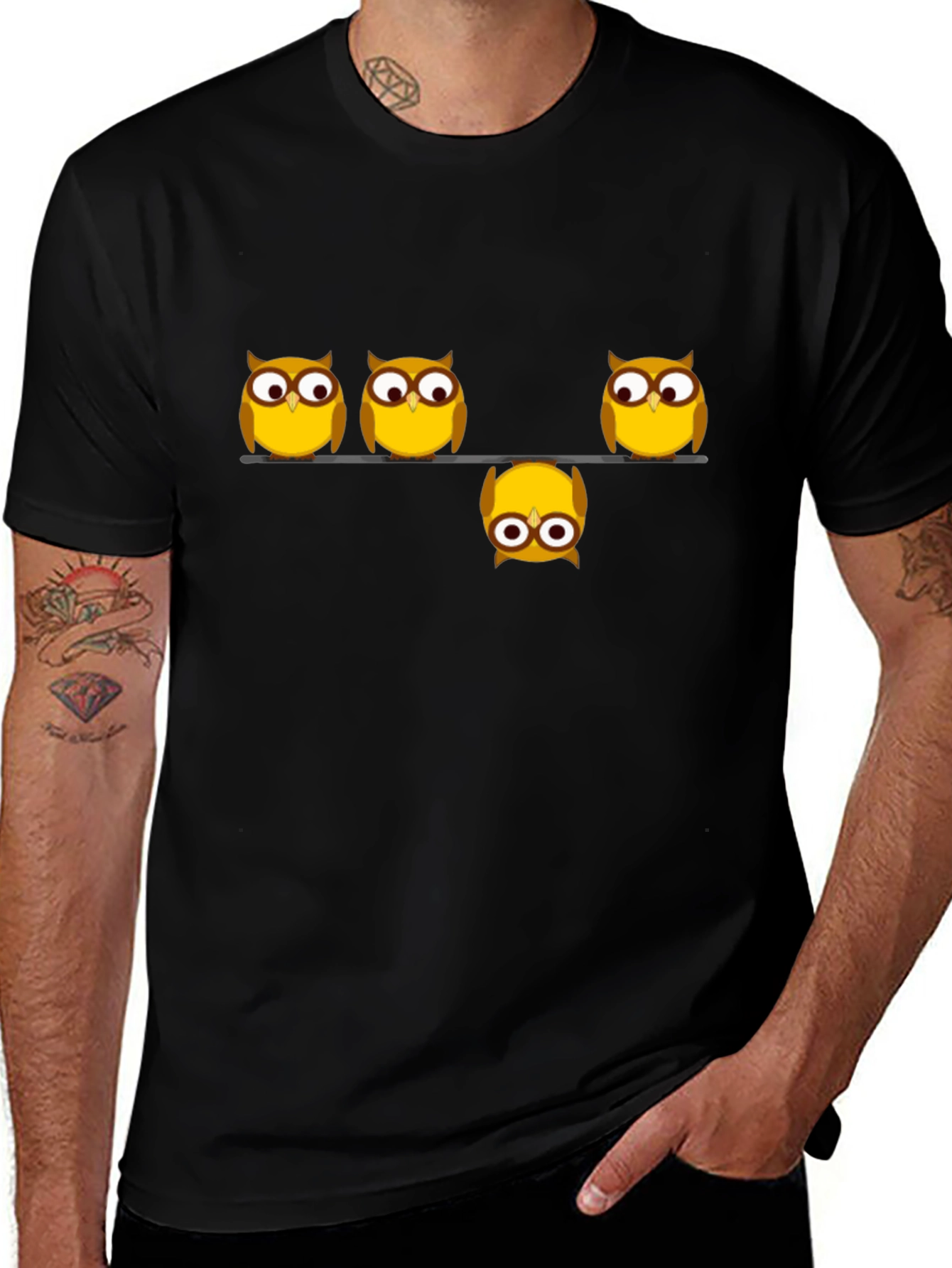 Whimsical Owl Graphic Tee