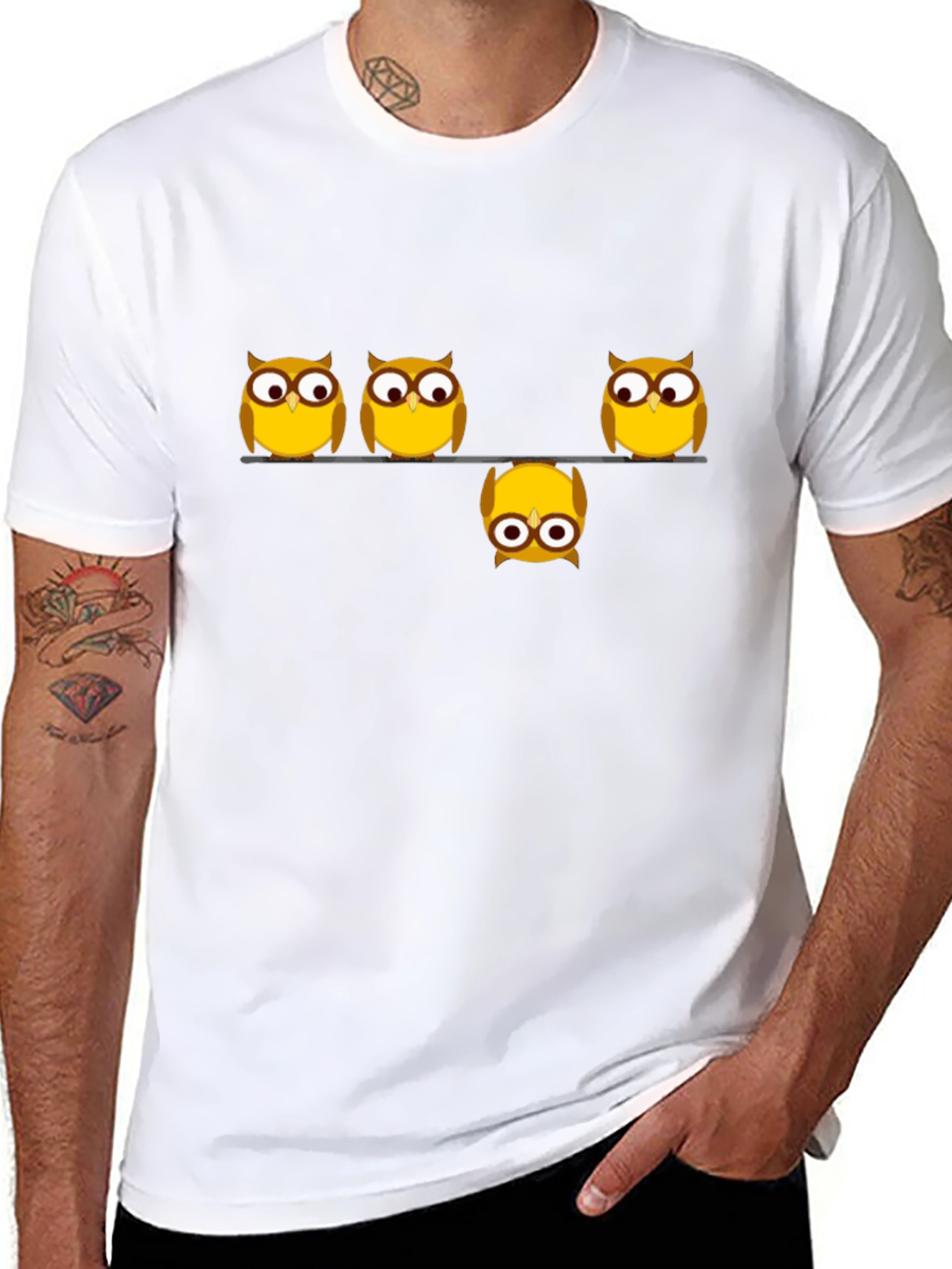 Whimsical Owl Graphic Tee