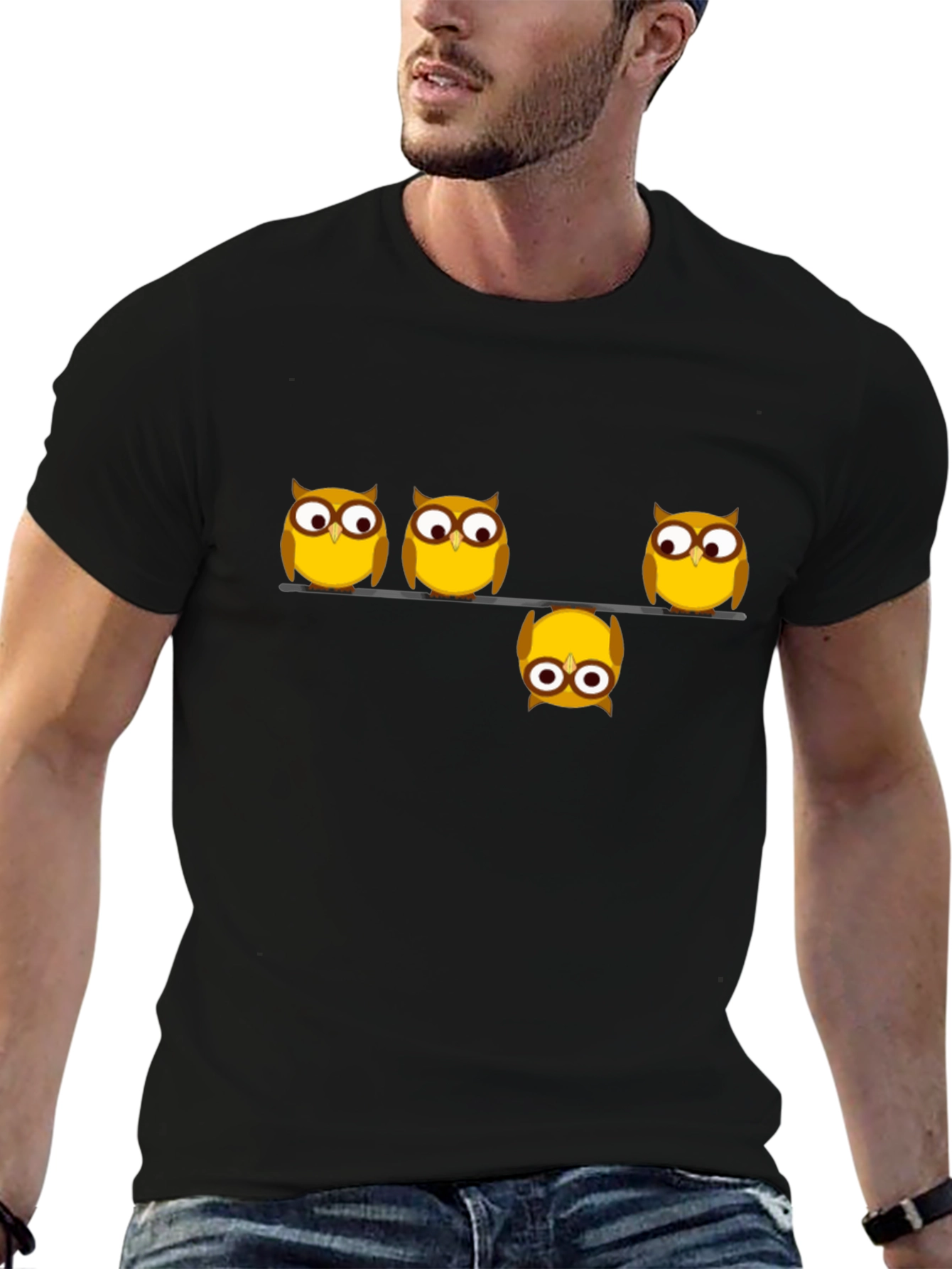 Whimsical Owl Graphic Tee