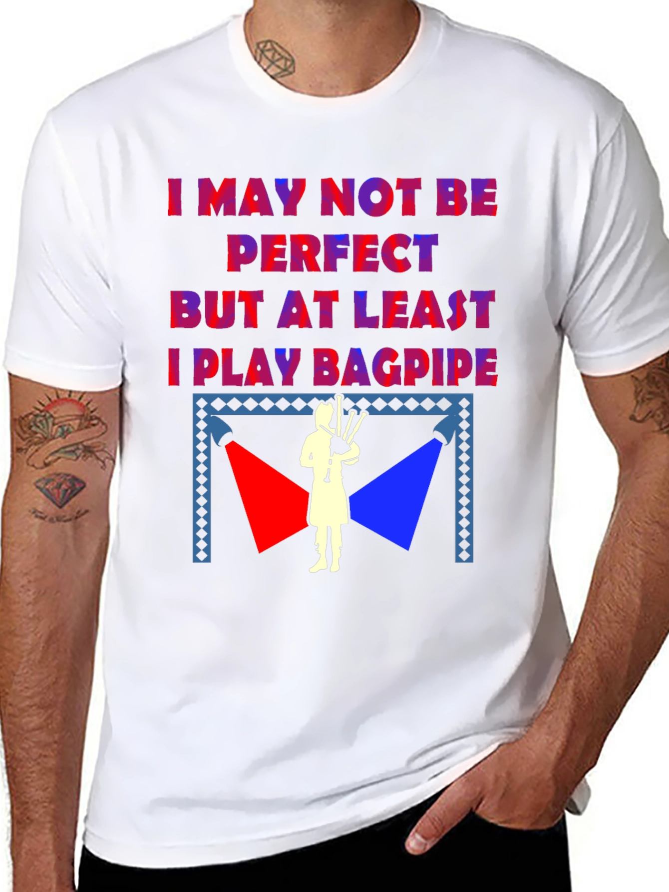 I Play Bagpipe T-Shirt - Scottish Pride Tee