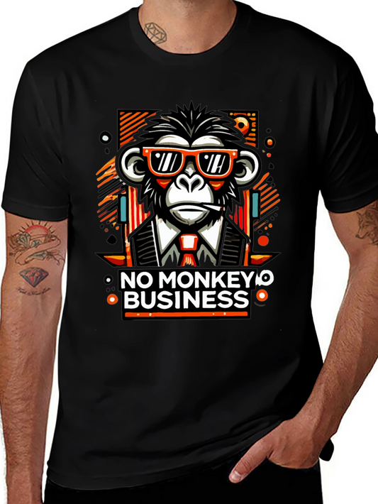 No Monkey Business Graphic T-Shirt