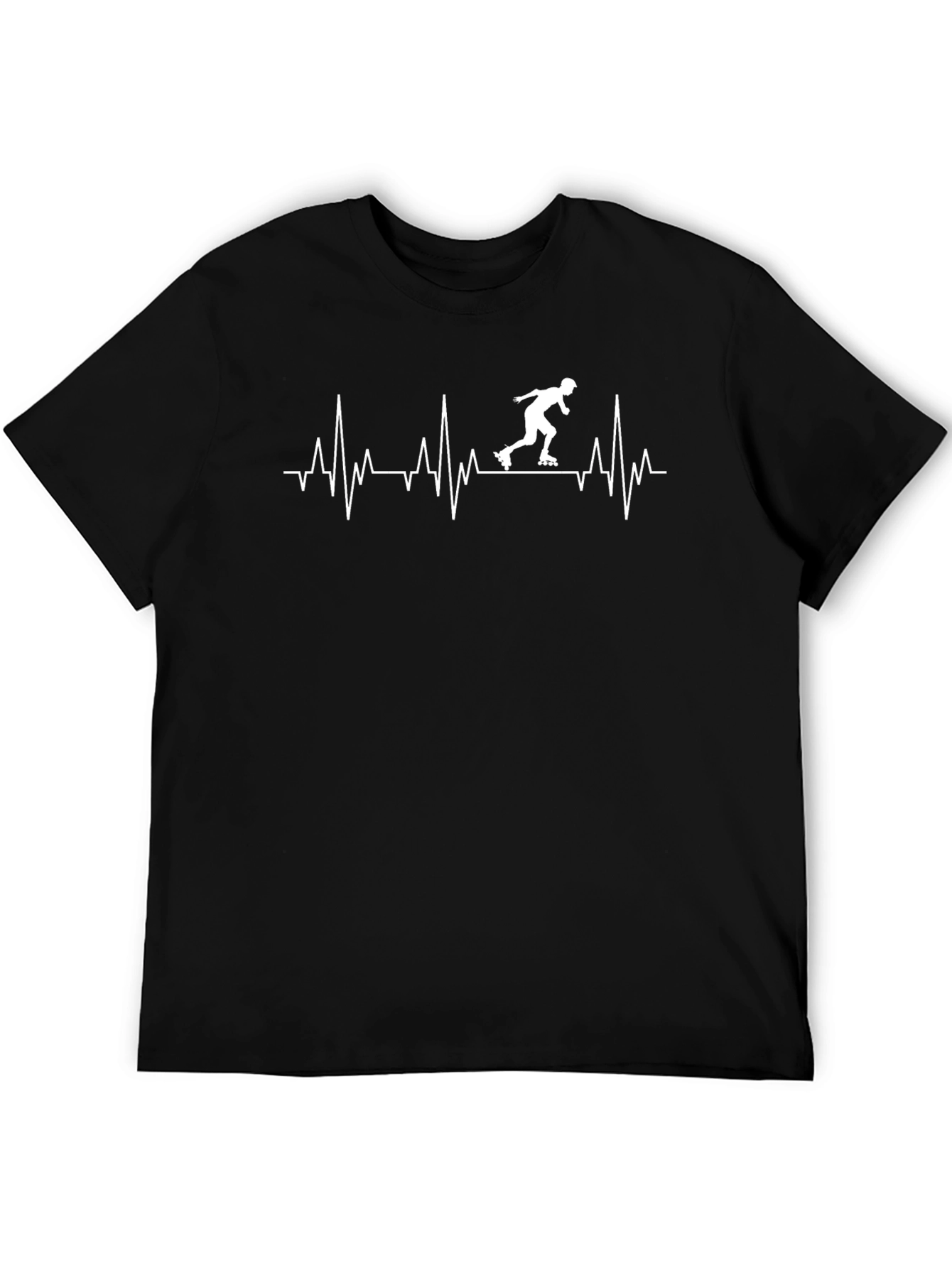 Roller Skating Heartbeat T-Shirt - Sporty Style