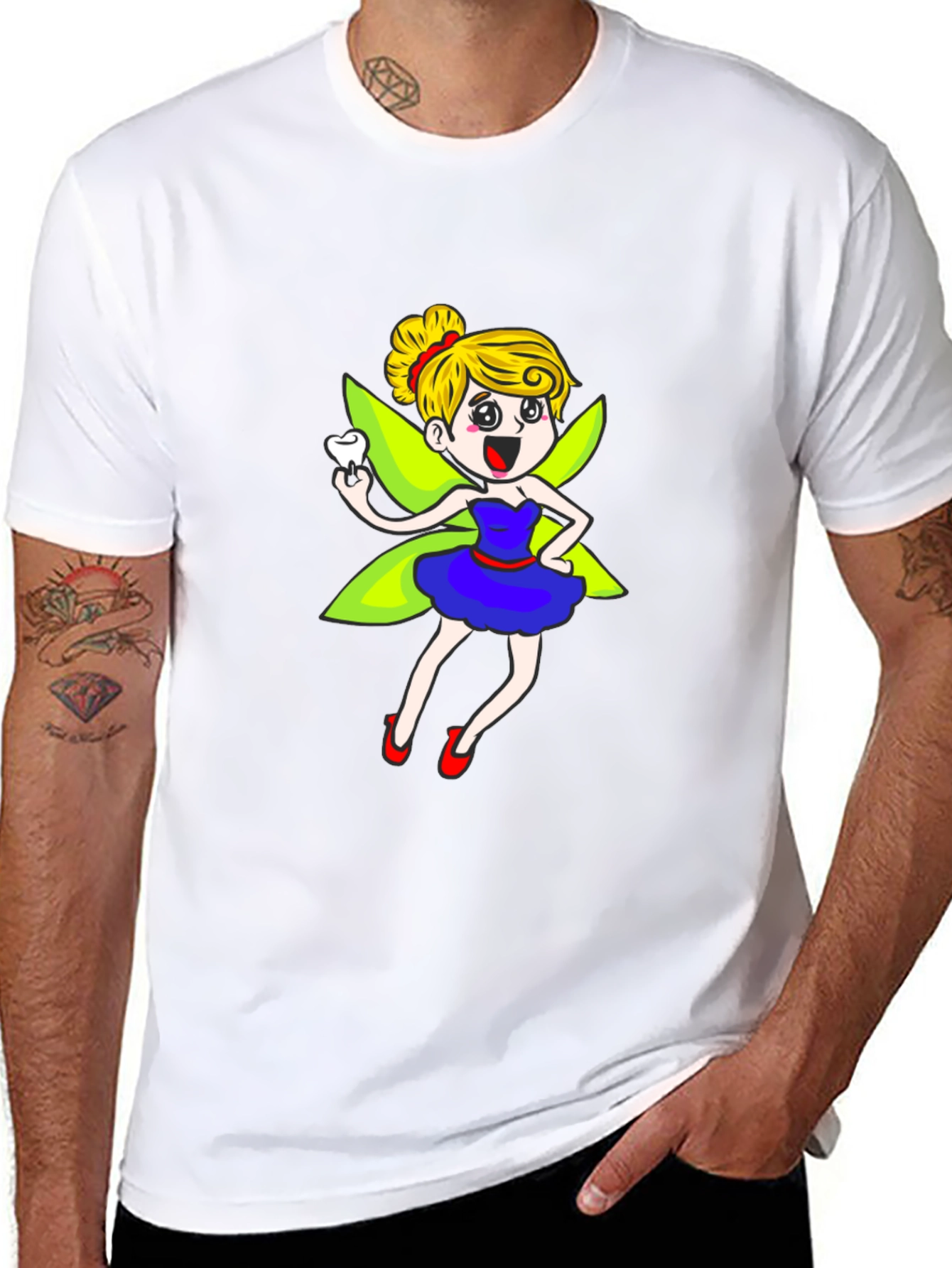 Tooth Fairy Graphic Tee - Black