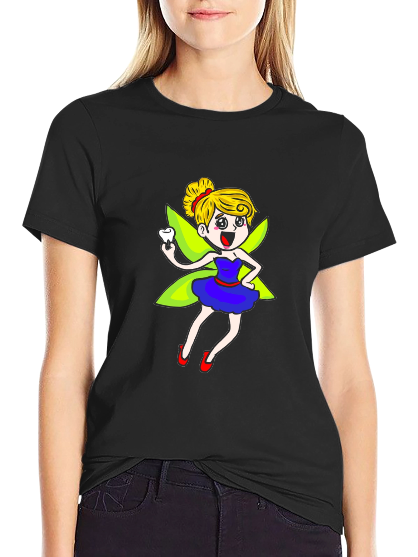 Tooth Fairy Graphic Tee - Black