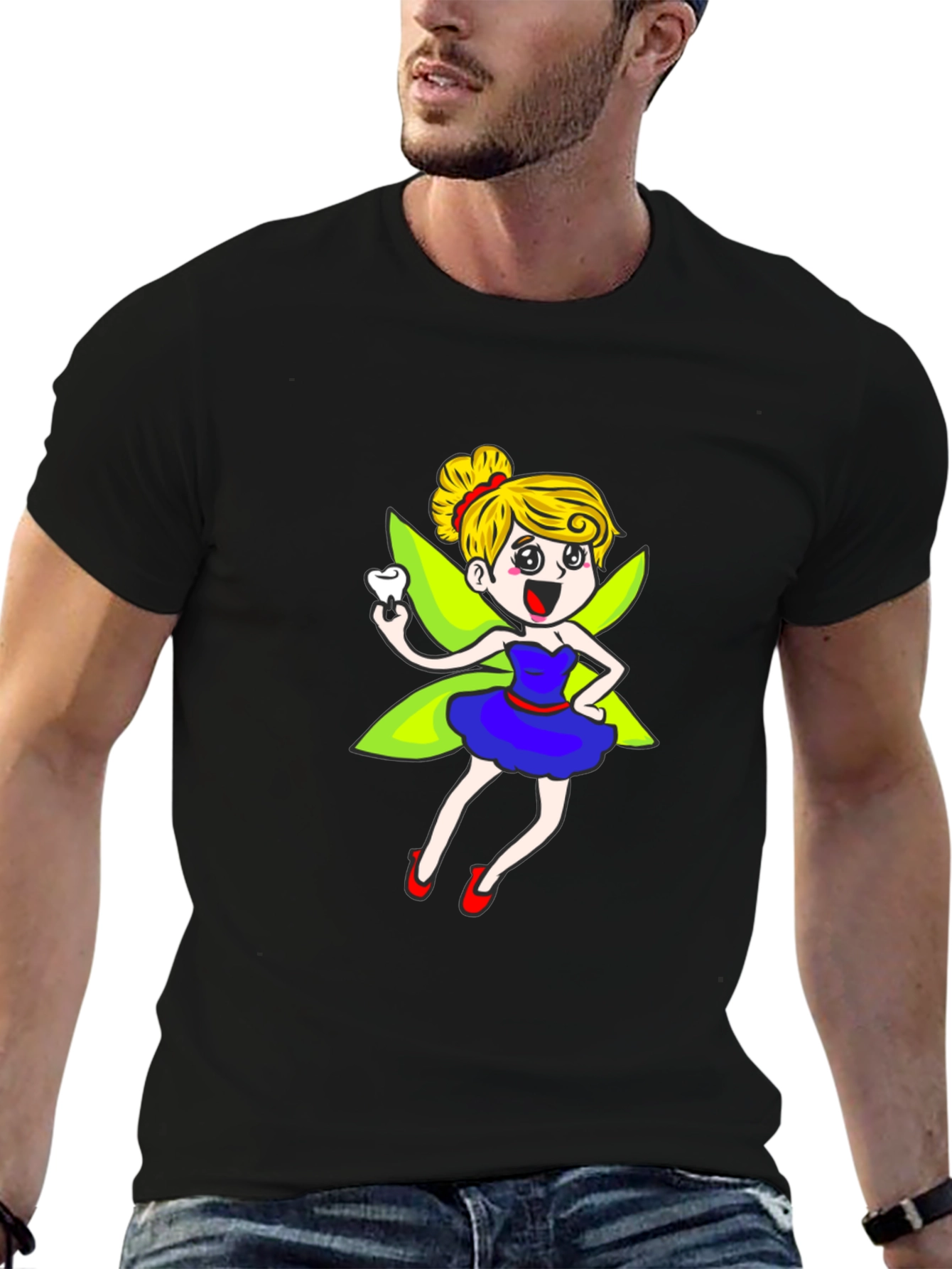 Tooth Fairy Graphic Tee - Black