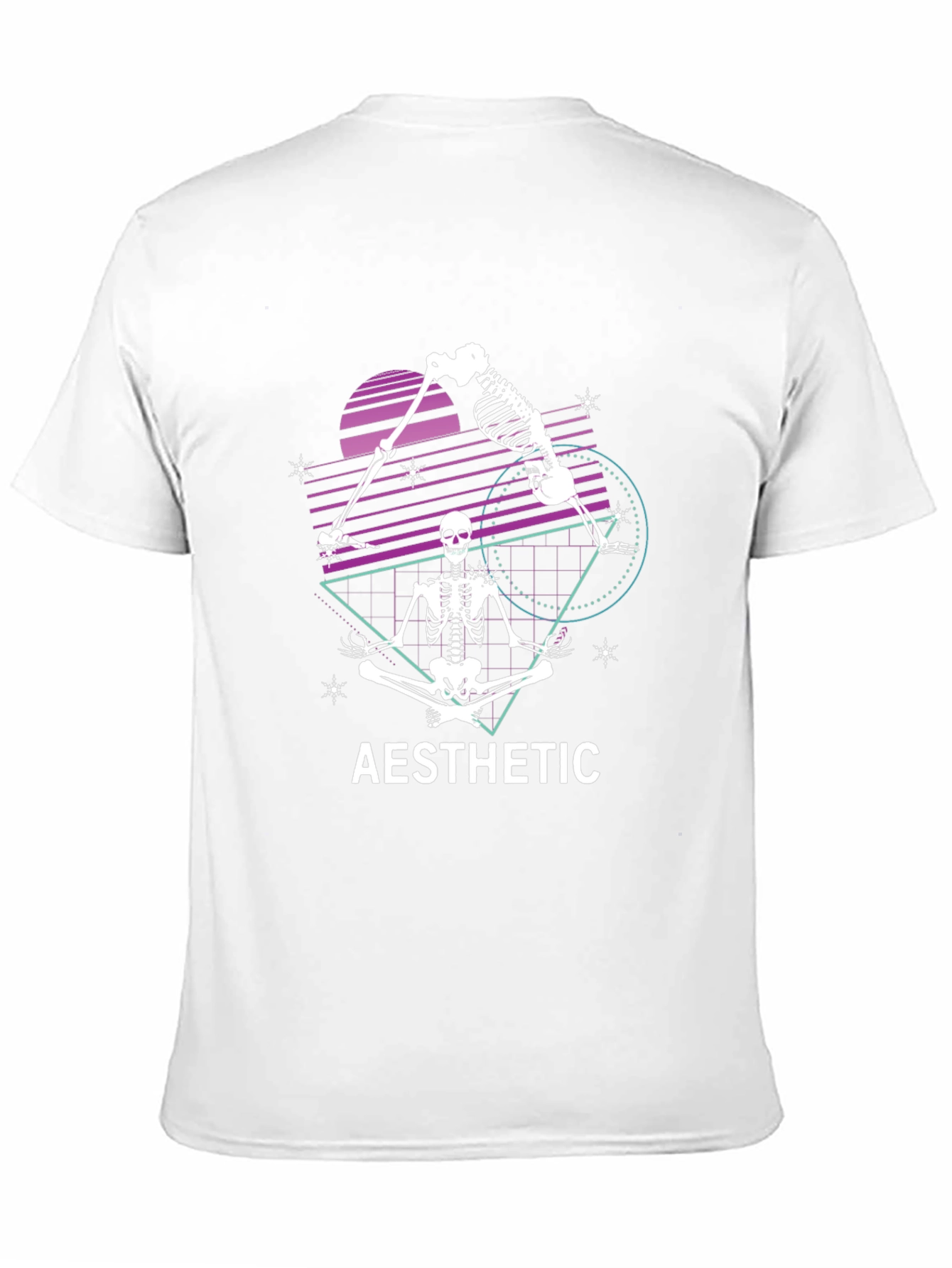 Aesthetic Skeleton Graphic Tee - Yoga Vibes