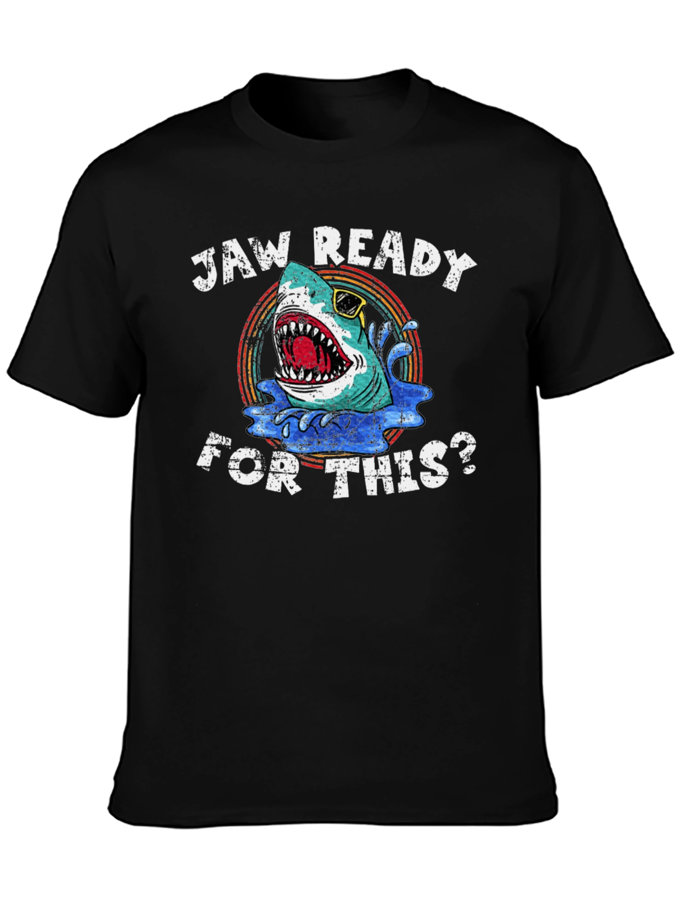 Jaw Ready Shark Graphic T-Shirt