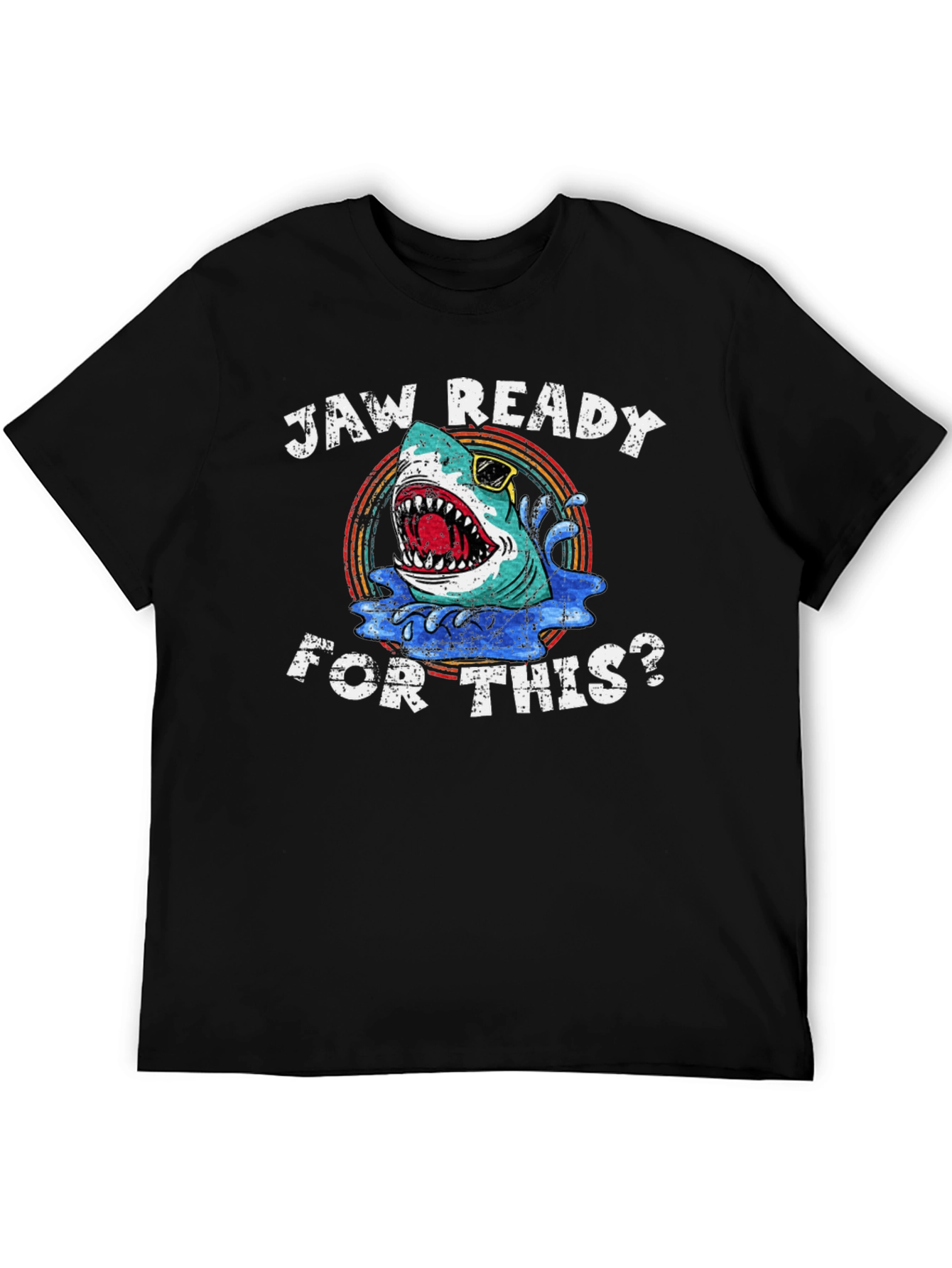 Jaw Ready Shark Graphic T-Shirt