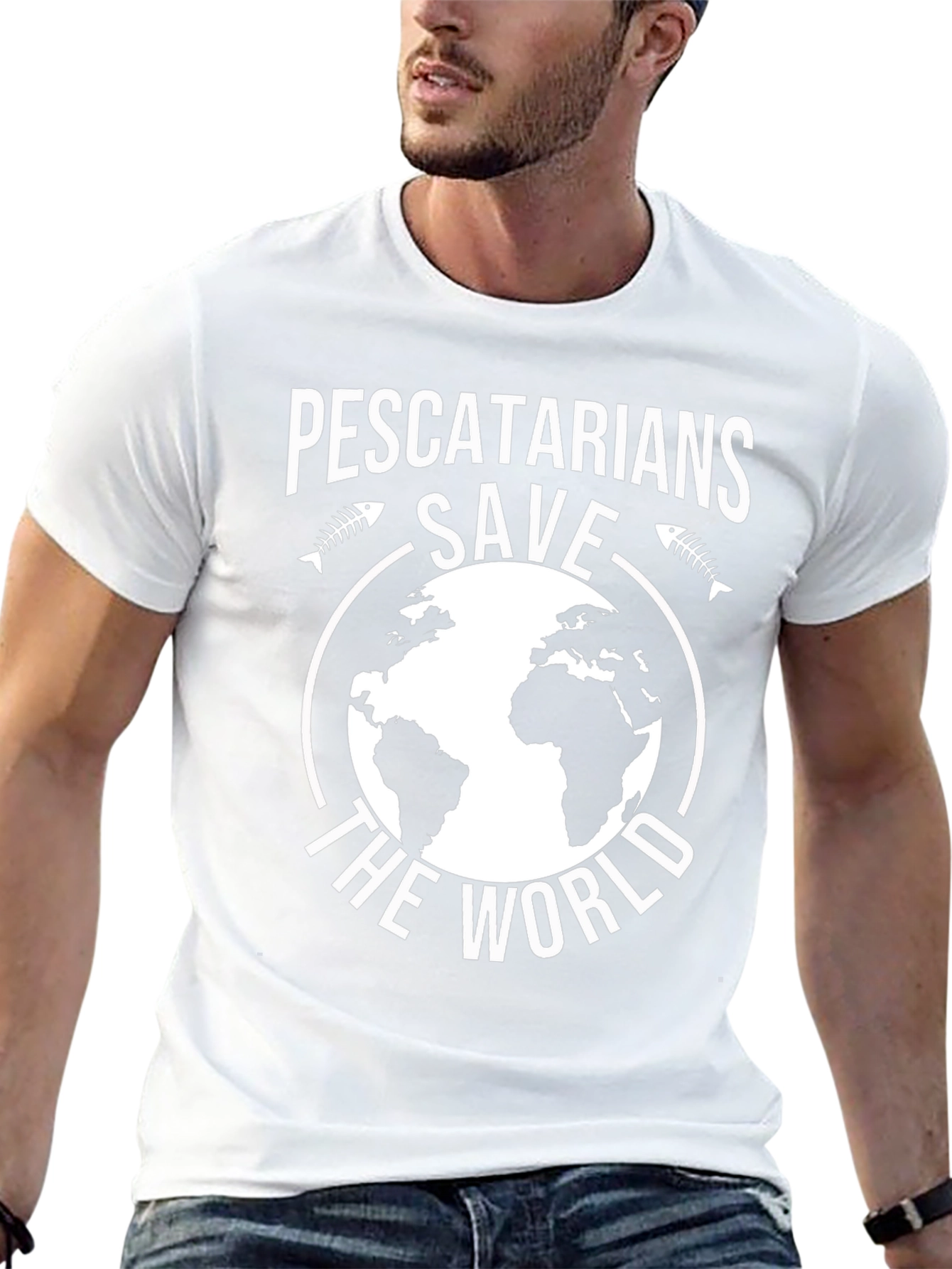 Pescetarians Save the World Graphic T-Shirt