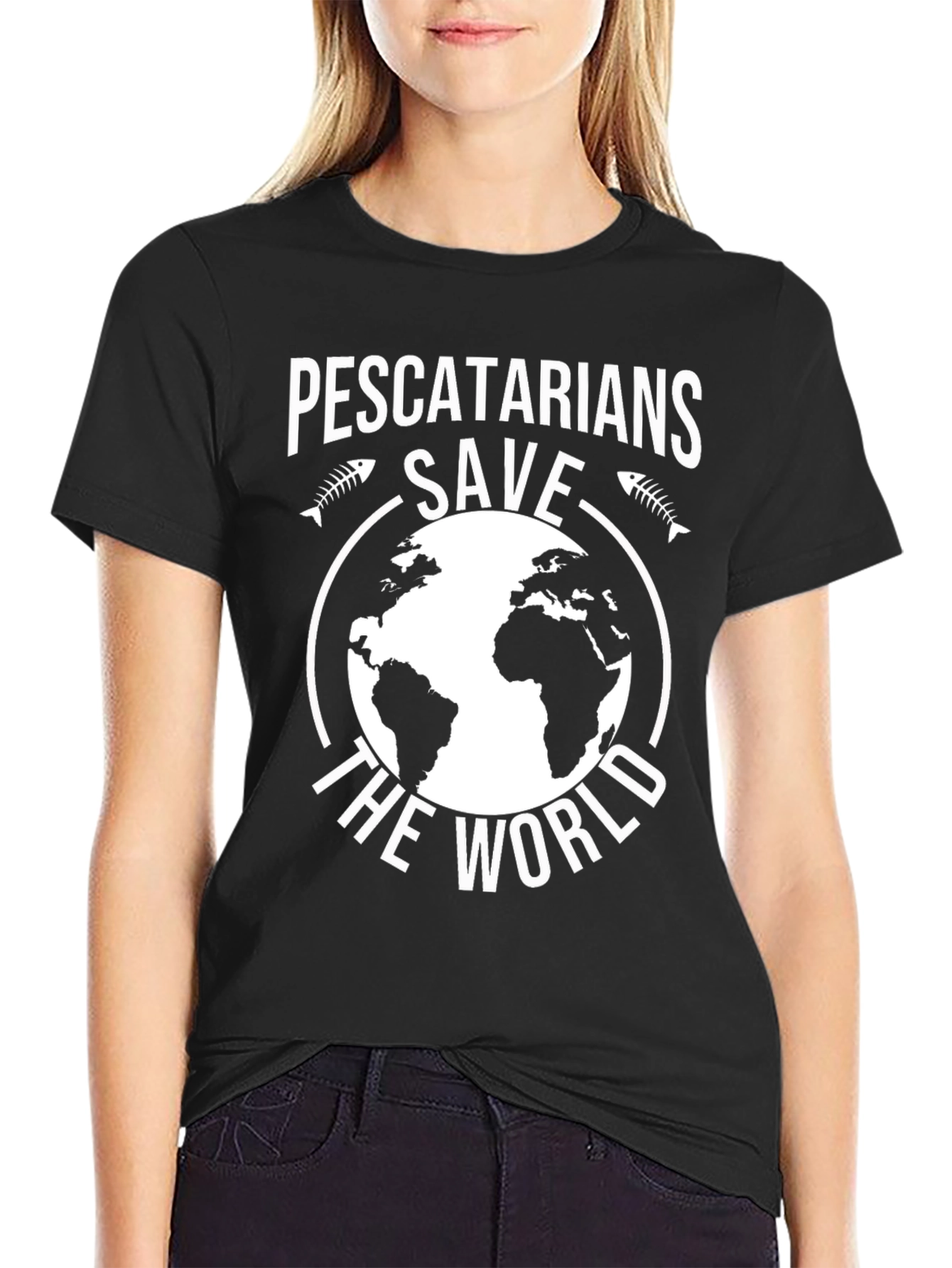 Pescetarians Save the World Graphic T-Shirt