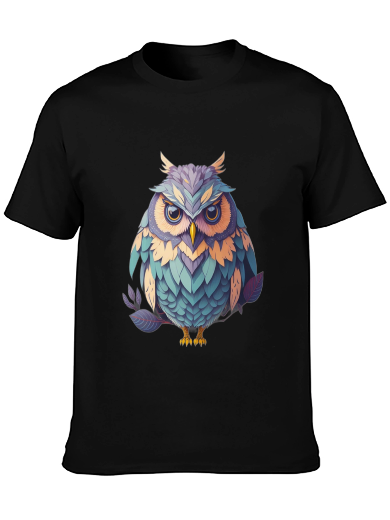 Owl Graphic Tee - Unique Bird Design