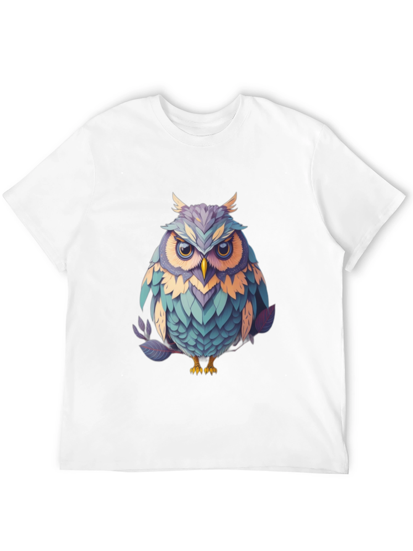 Owl Graphic Tee - Unique Bird Design