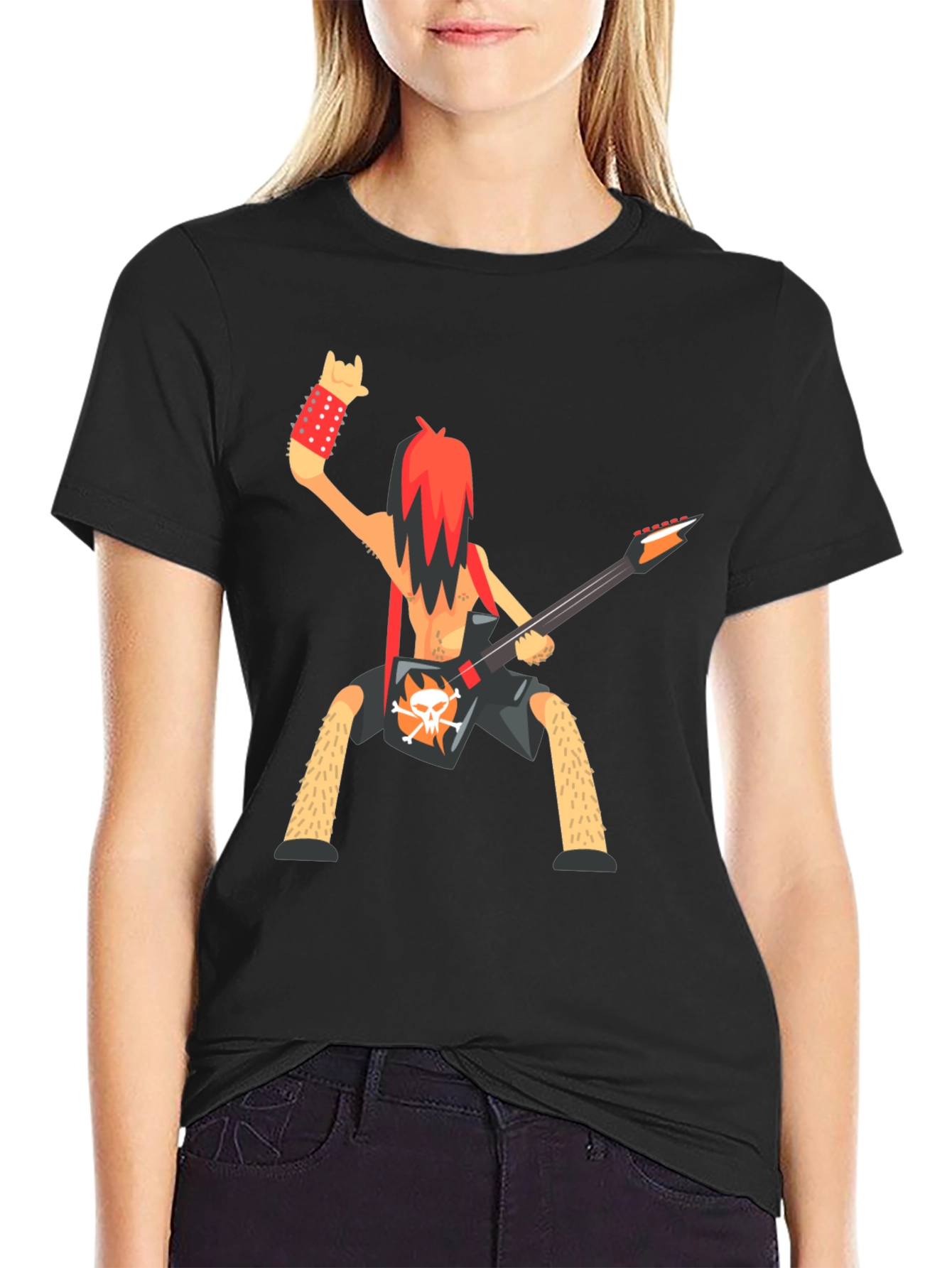 Rockstar Cartoon Graphic T-Shirt