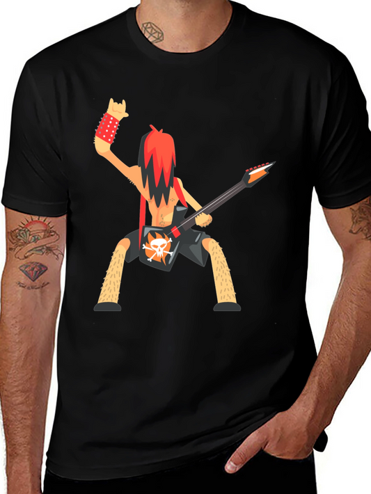 Rockstar Cartoon Graphic T-Shirt