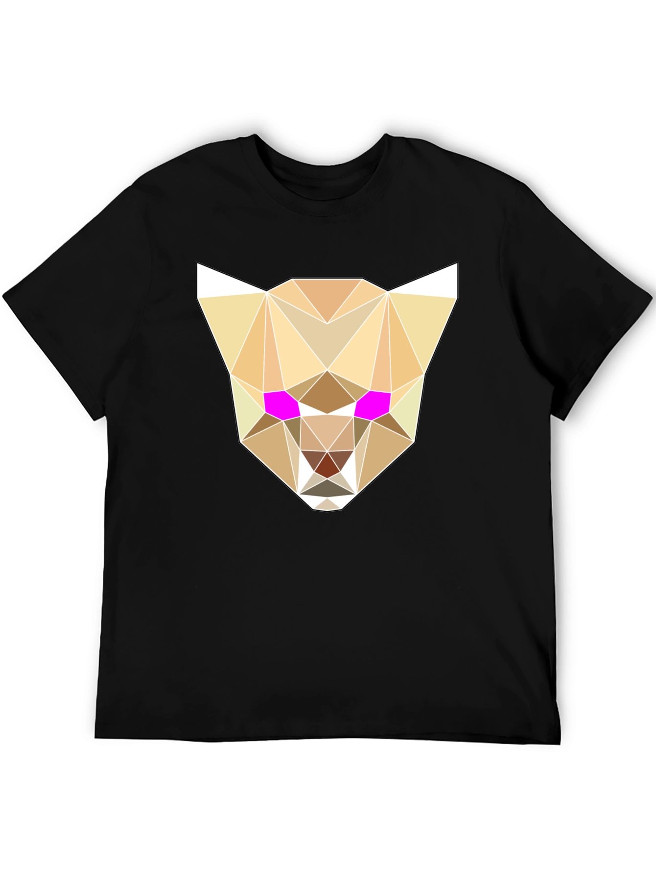 Geometric Cheetah Graphic Tee - Stylish & Unique