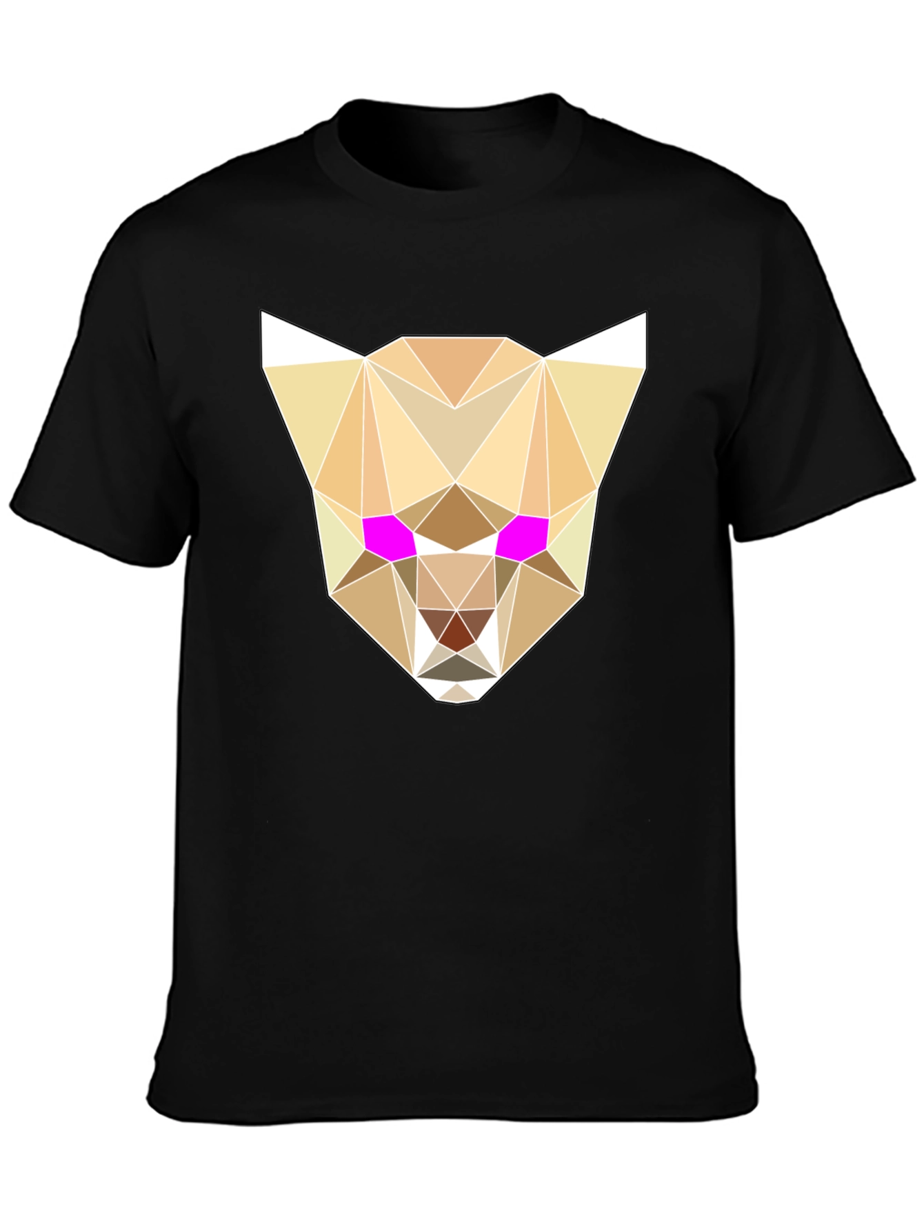 Geometric Cheetah Graphic Tee - Stylish & Unique