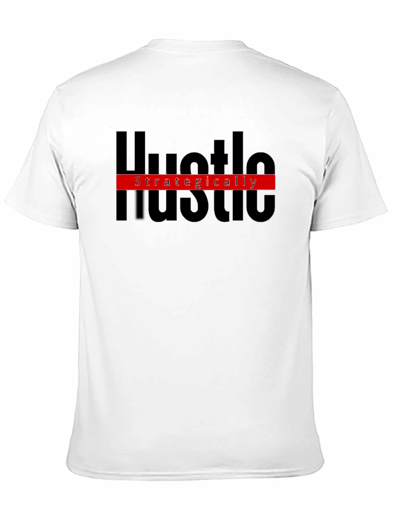 Hustle Strategically Black Graphic Tee