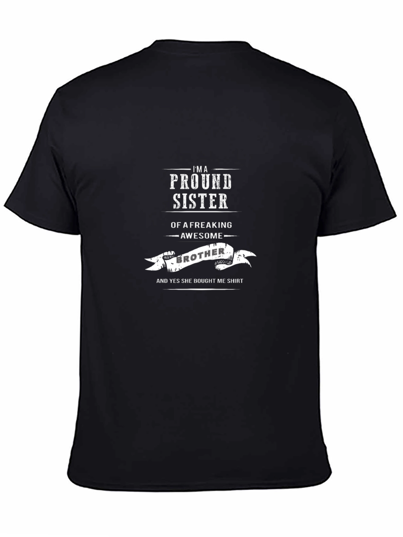 Proud Sister Awesome Brother Graphic T-Shirt