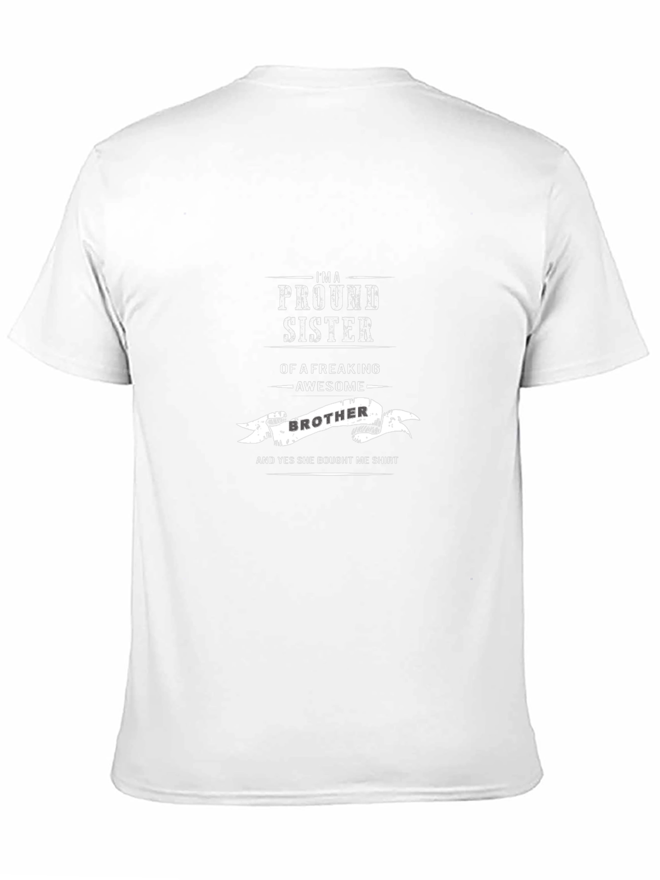Proud Sister Awesome Brother Graphic T-Shirt