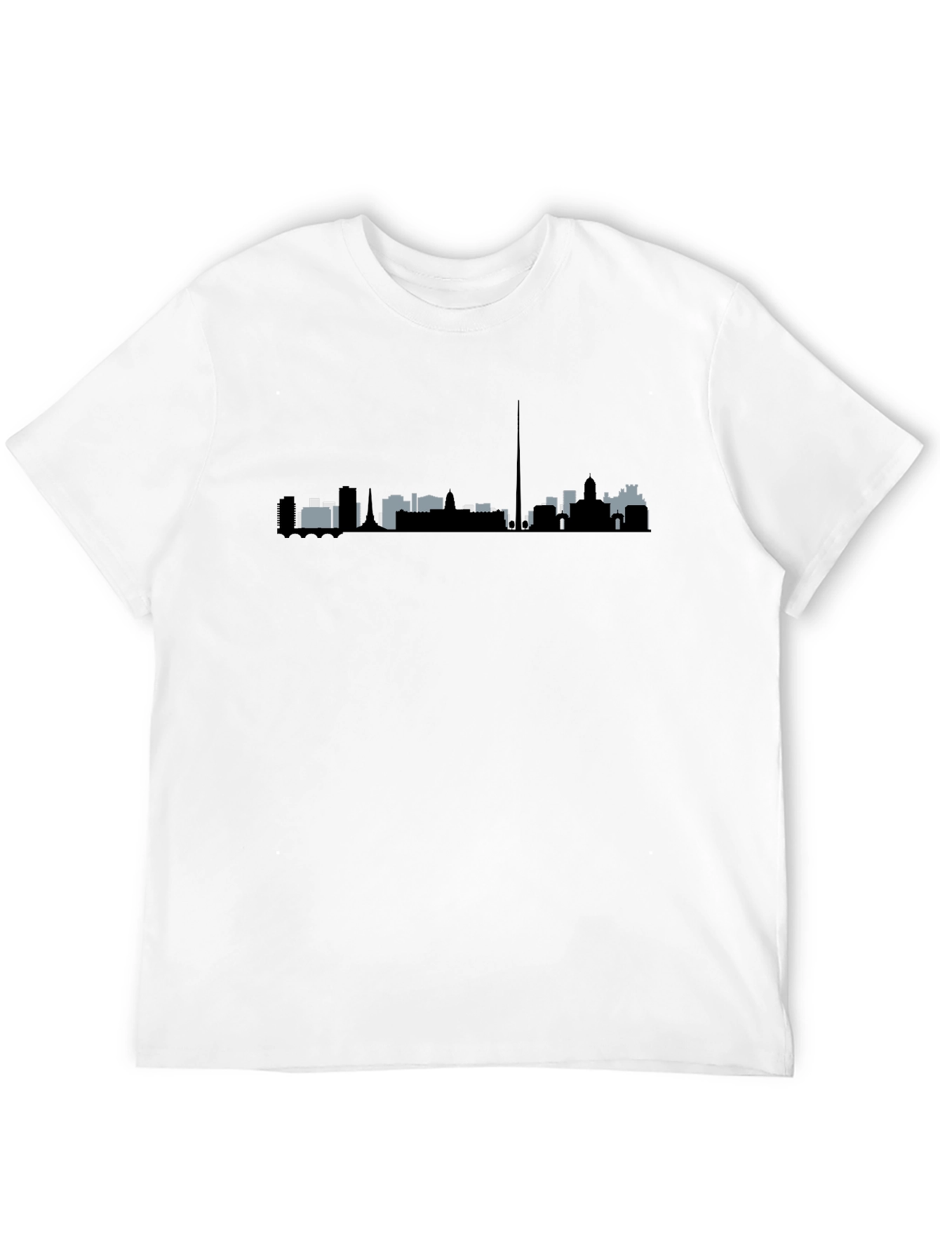 City Skyline Graphic Black T-Shirt