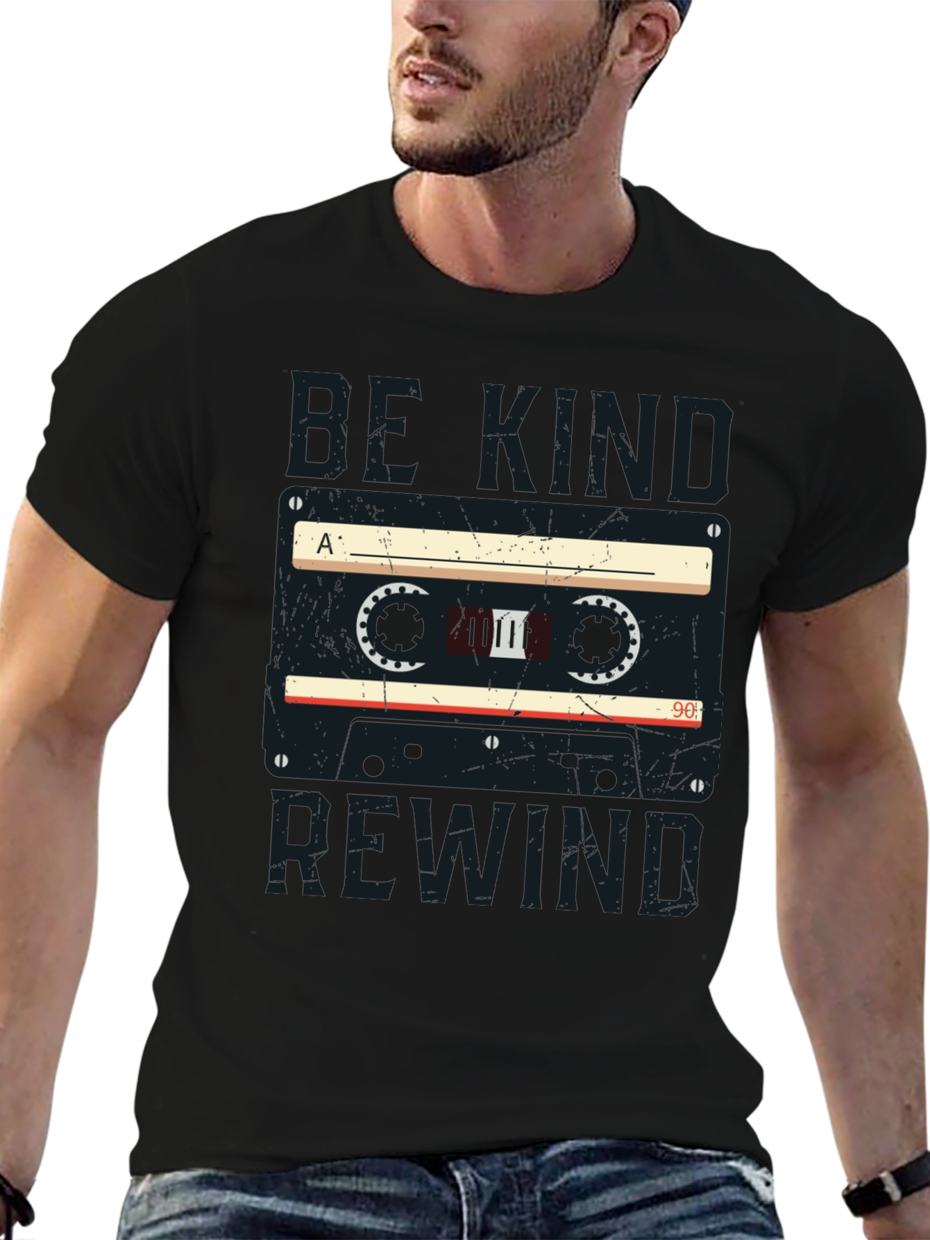 Be Kind Rewind Retro Cassette Tape T-Shirt